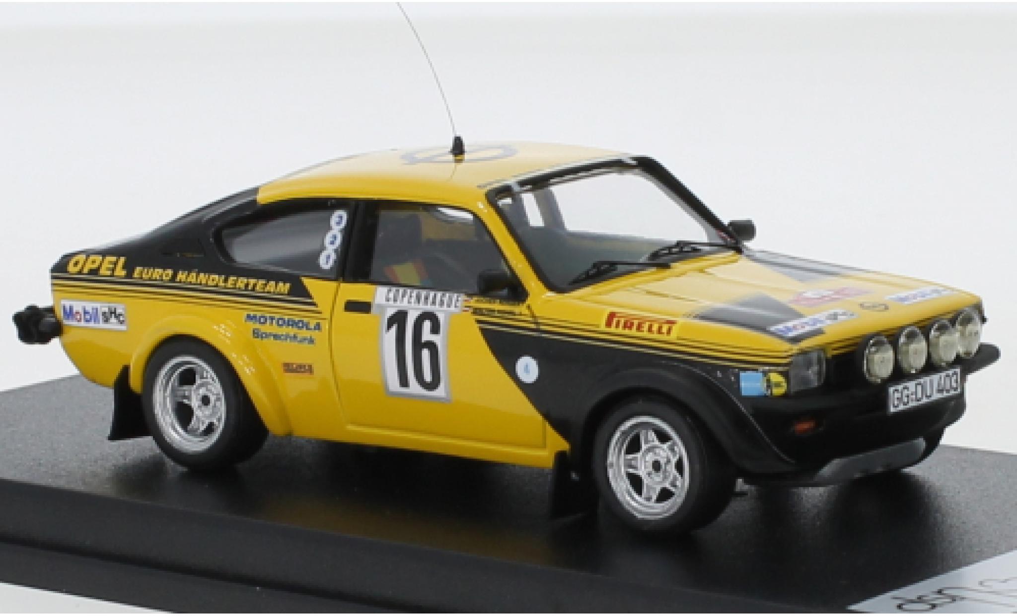 Opel Kadett 1/43 Trofeu C GT/E No.16 Euro Händlerteam Rallye WM Rallye Monte Carlo 1976 W.Röhrl/J.Berger modellino in miniatura