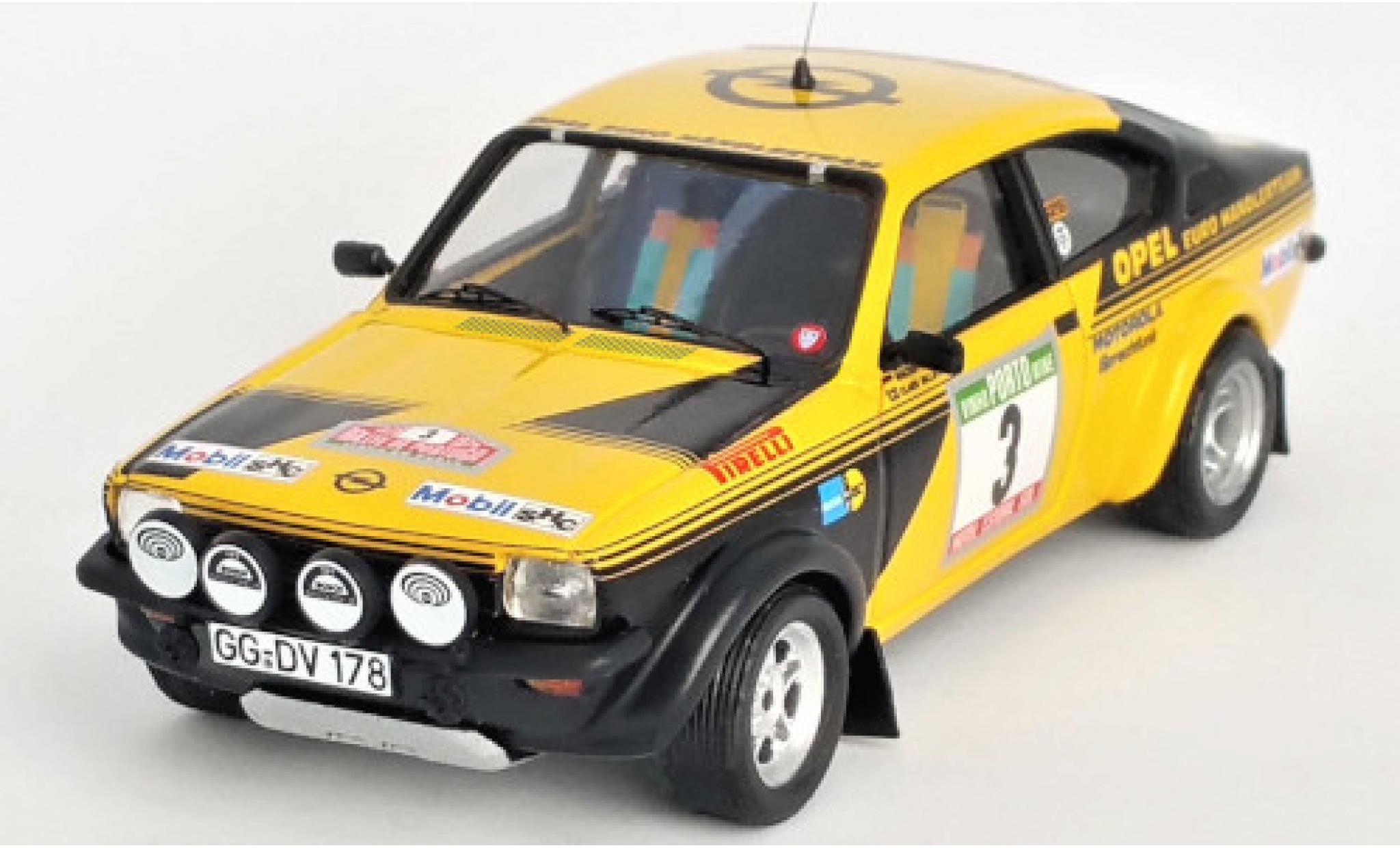 Opel Kadett 1/43 Trofeu C GT/E No.3 Euro Händlerteam Rally Portugal 1976 W.Röhrl/C.Billstam modellino in miniatura