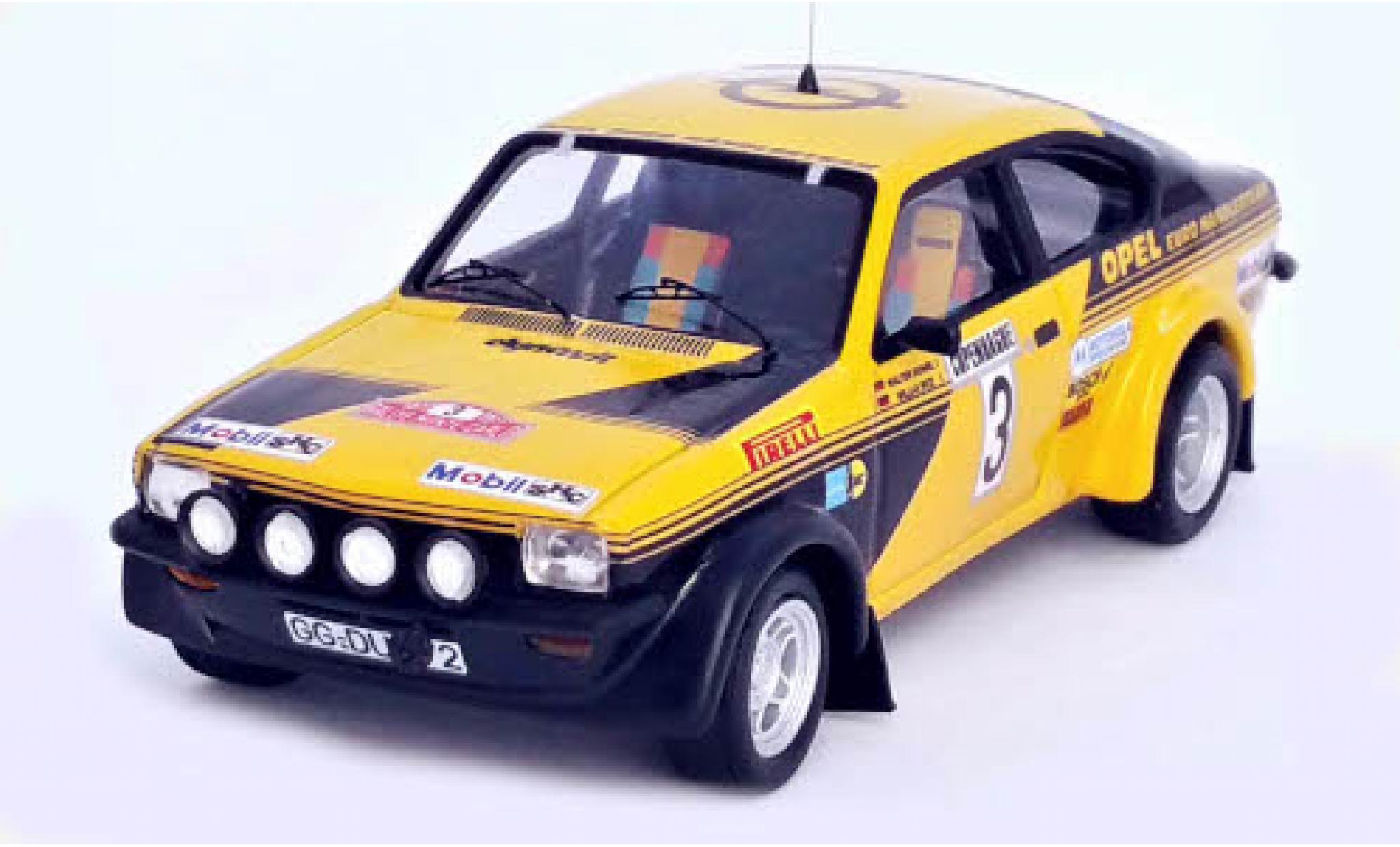 Opel Kadett 1/43 Trofeu GT/E No.3 Rallye WM Rally Monte Carlo 1977 W.Röhrl/W.Pitz modellino in miniatura