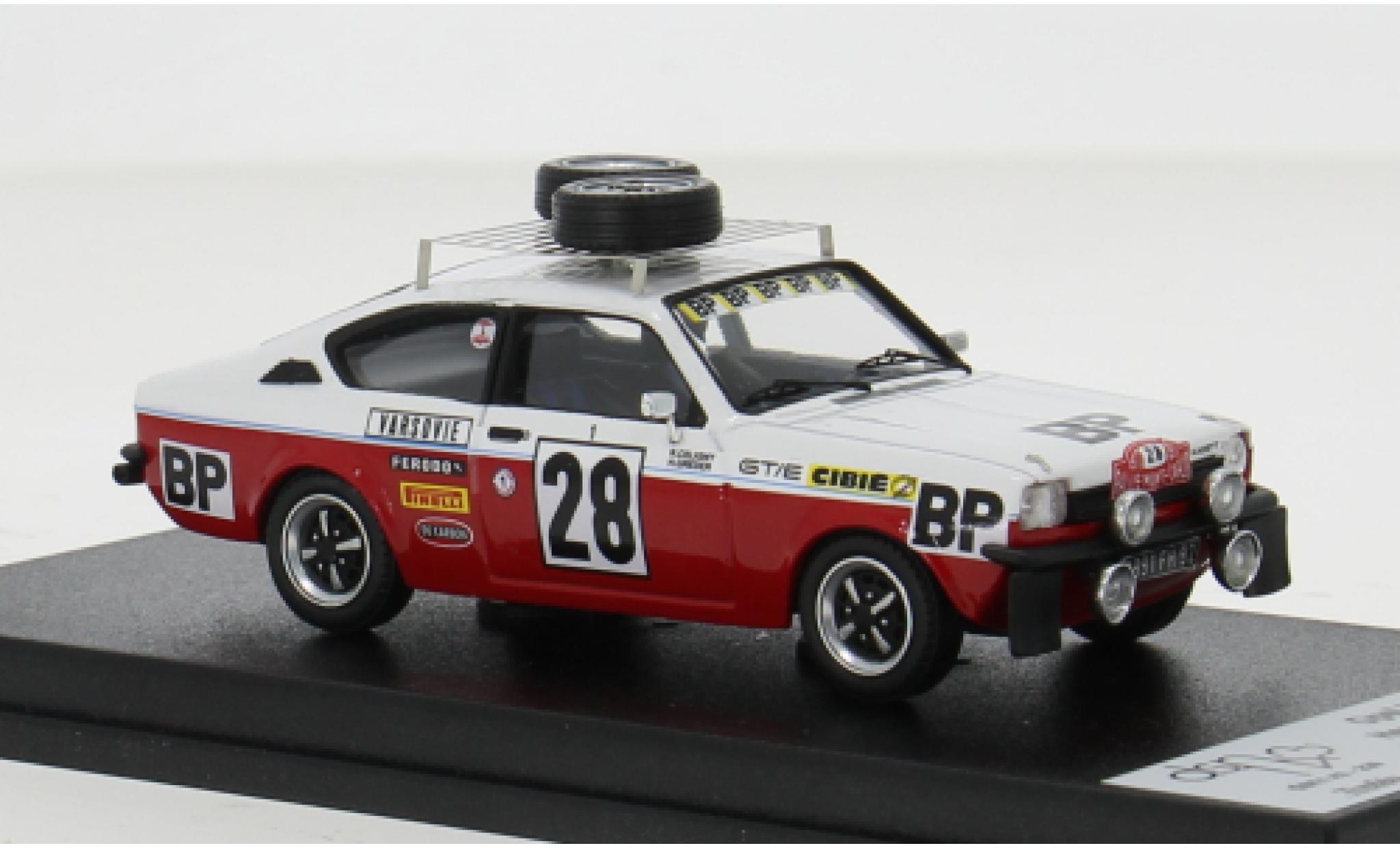 Opel Kadett 1/43 Trofeu GT/E Rally Monte Carlo 1977 #28 1:43 modellino in miniatura