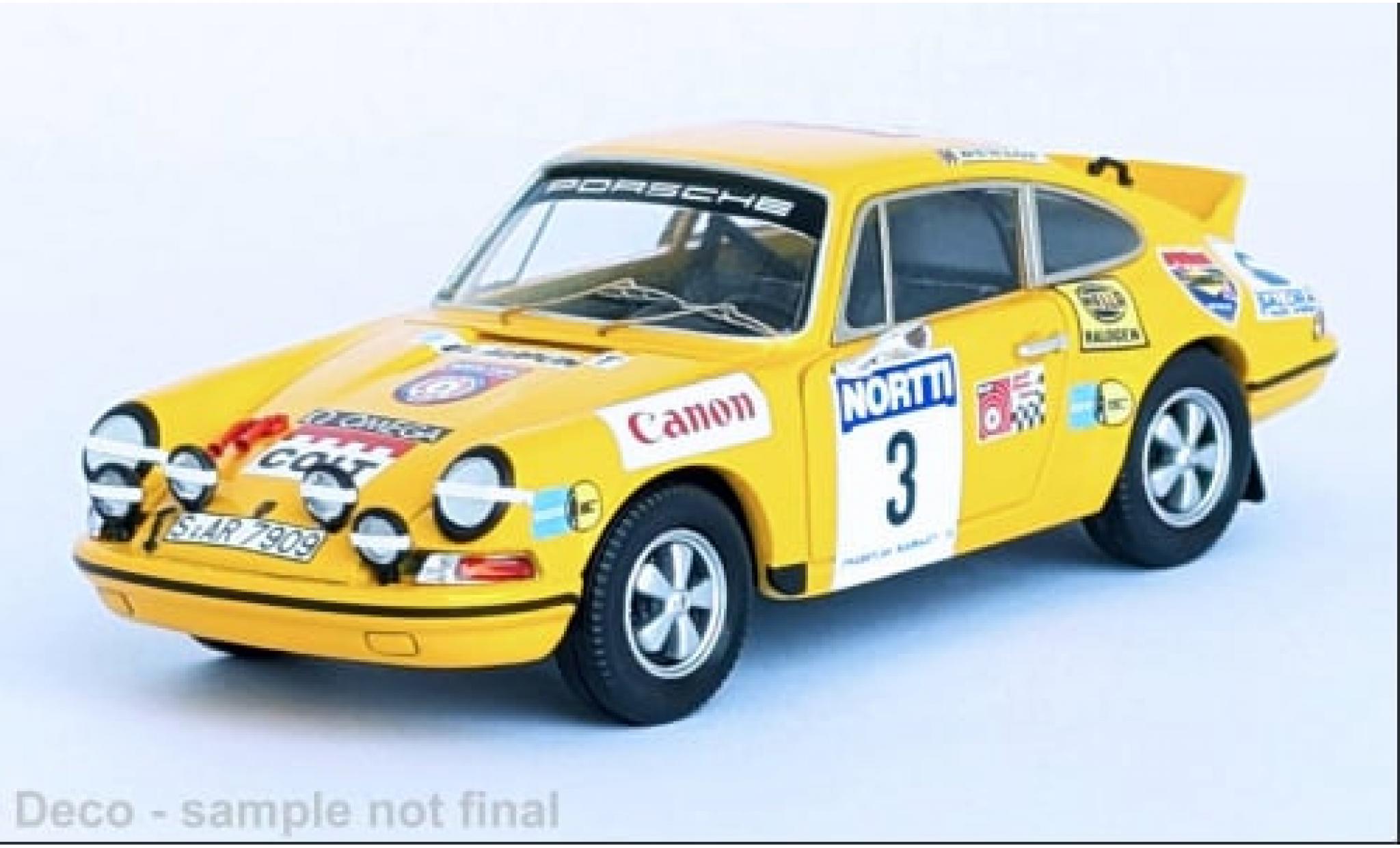 Porsche 911 1/43 Trofeu Carrera RS No.3 Rallye WM 1000 Lakes Rallye 1973 1:43 modellino in miniatura