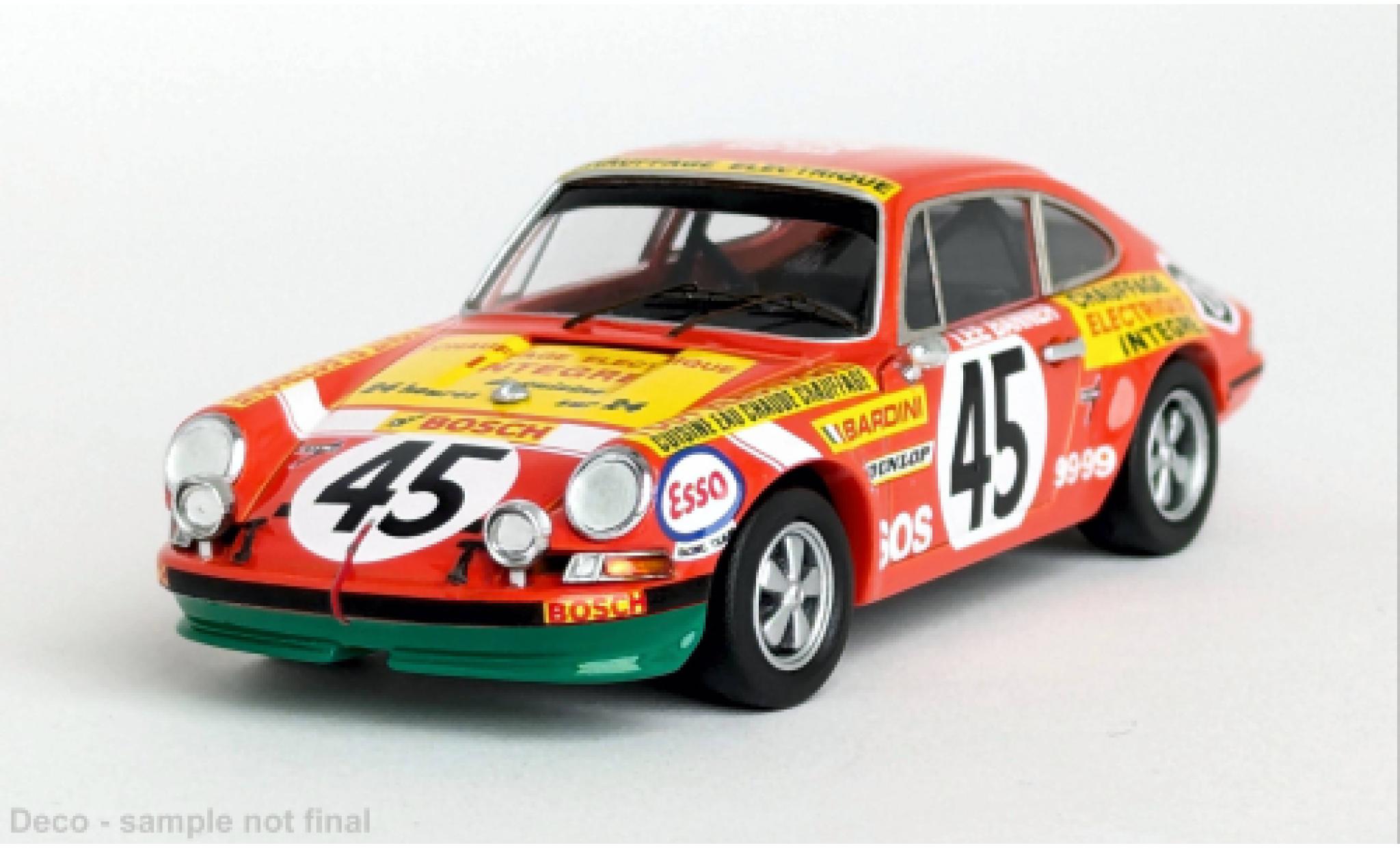 Porsche 911 1/43 Trofeu S 24h Le Mans 1972 #45 1:43 modellino in miniatura