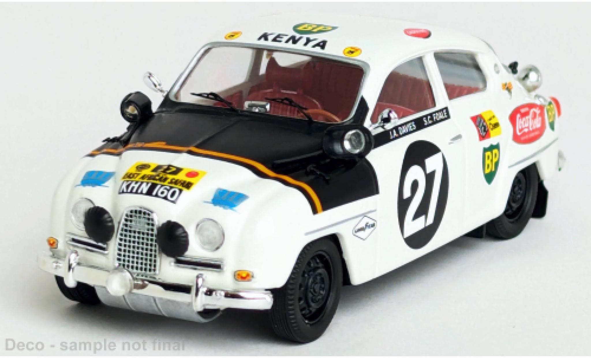 Saab 96 1/43 Trofeu East African Safari Rally 14 #27 1:43 modellino in miniatura