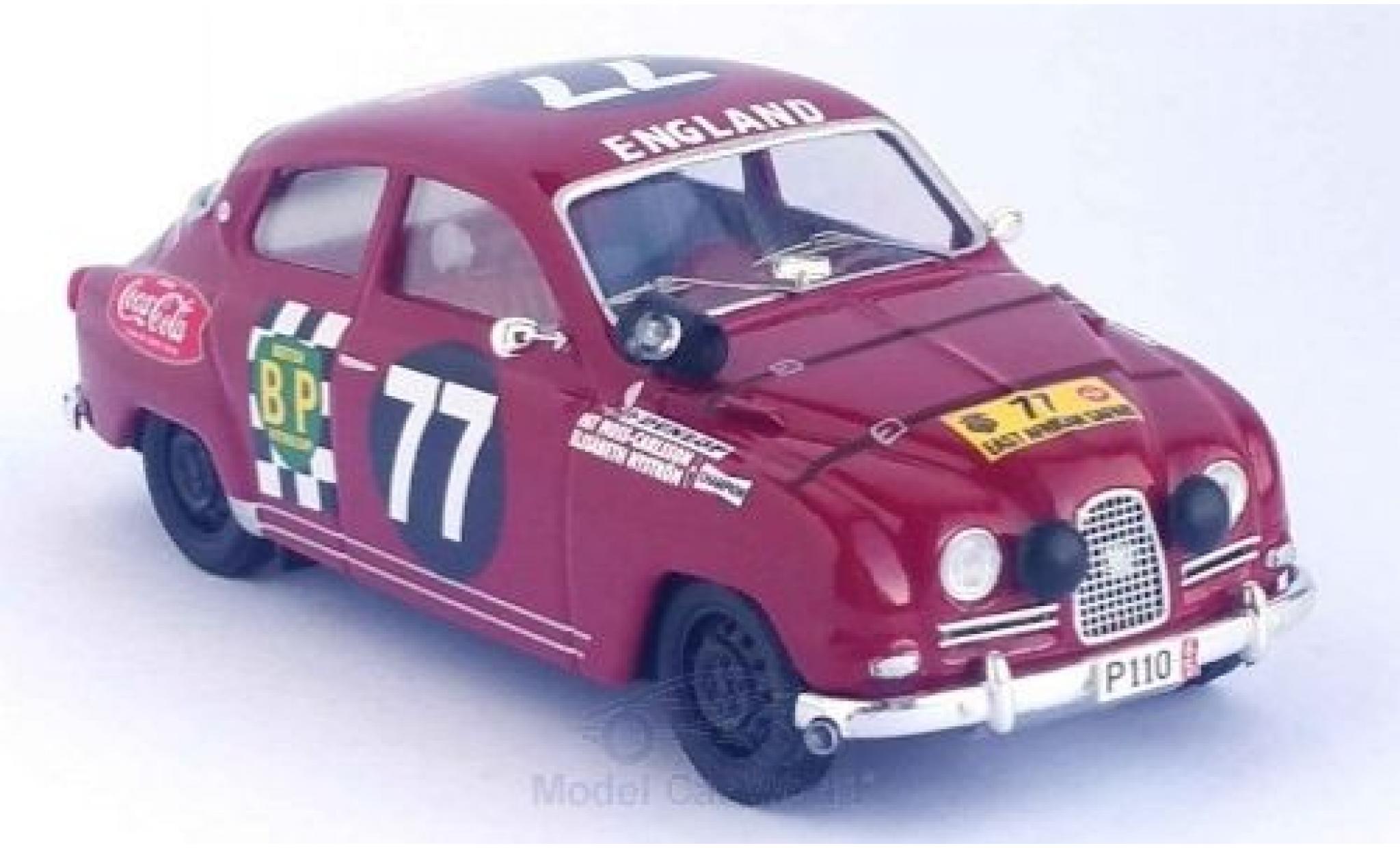Saab 96 1/43 Trofeu No.77 East African Safari Rally 15 P.Moss/E.Nystrom modellino in miniatura