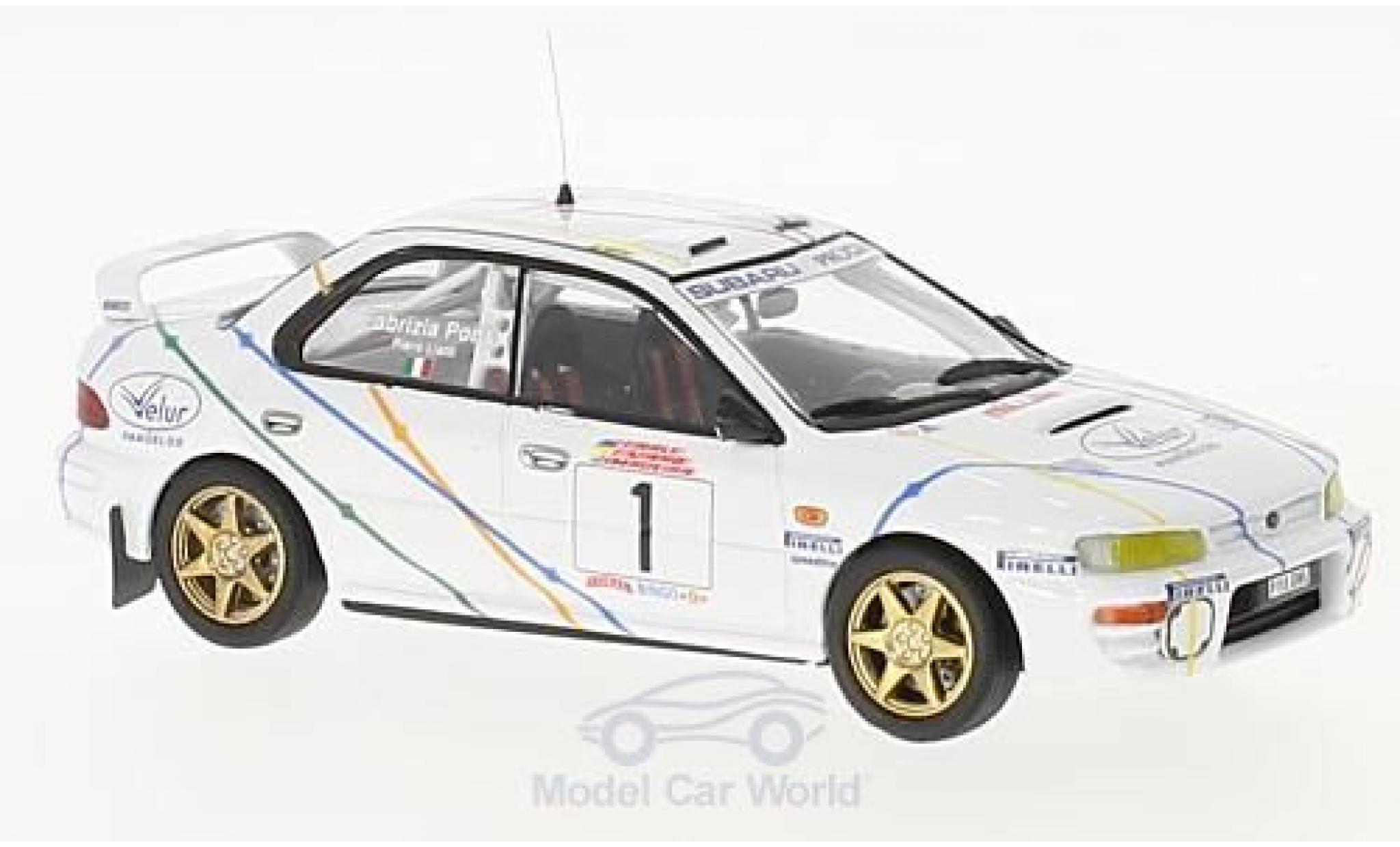 Subaru Impreza 1/43 Trofeu 4x4 Turbo No.1 Rallye Madeira 1995 P.Liatti/F.Pons modellino in miniatura