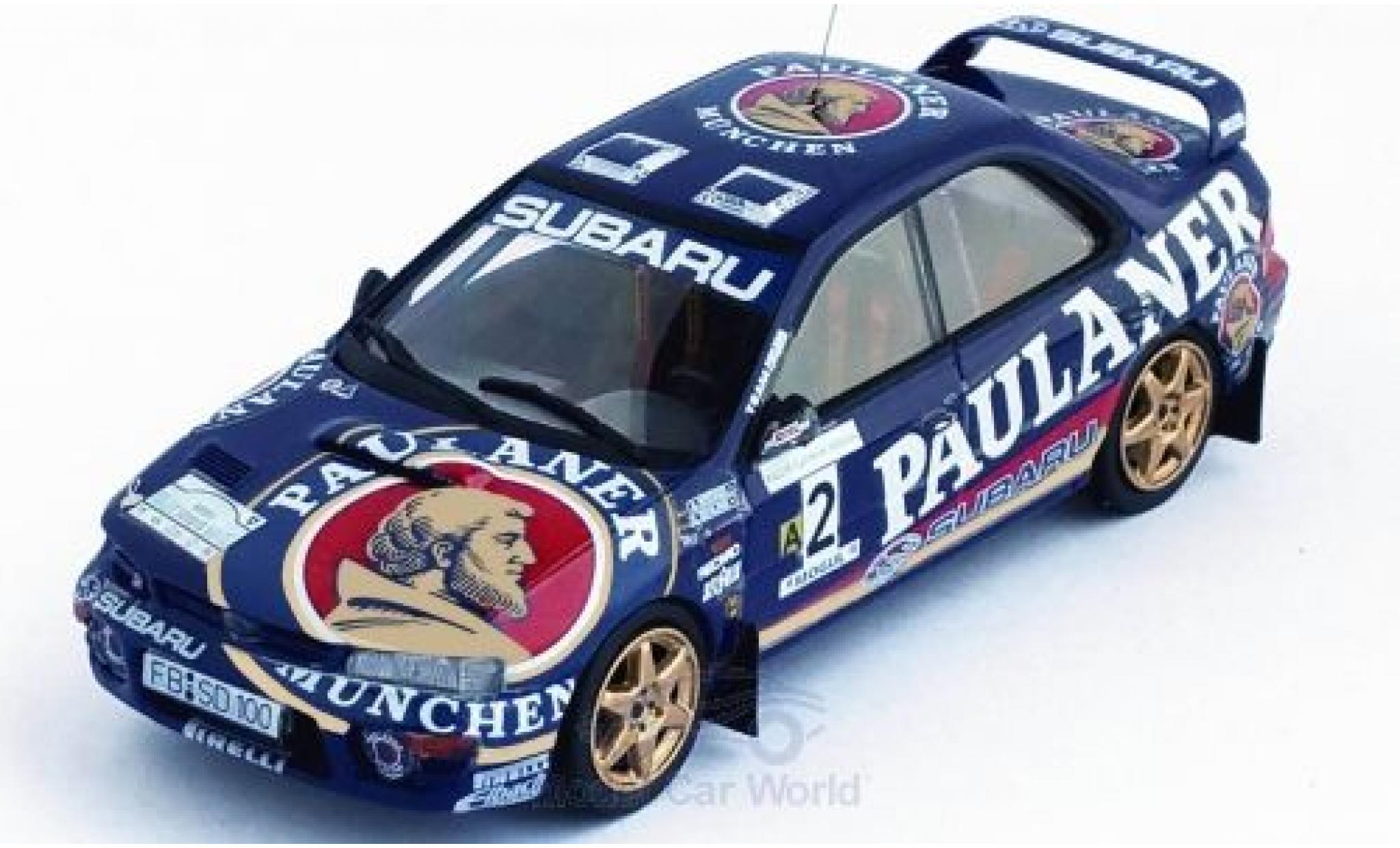 Subaru Impreza 1/43 Trofeu No.2 Paulaner Rally Sumava Klatovy 1997 A.Kremer/S.Behling modellino in miniatura