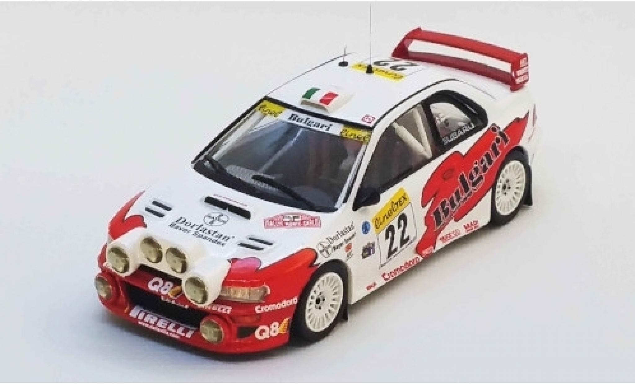 Subaru Impreza 1/43 Trofeu WRC No.22 Bulgari Rallye WM Rally Monte Carlo 1999 A. Dallavilla/D. Fappani modellino in miniatura