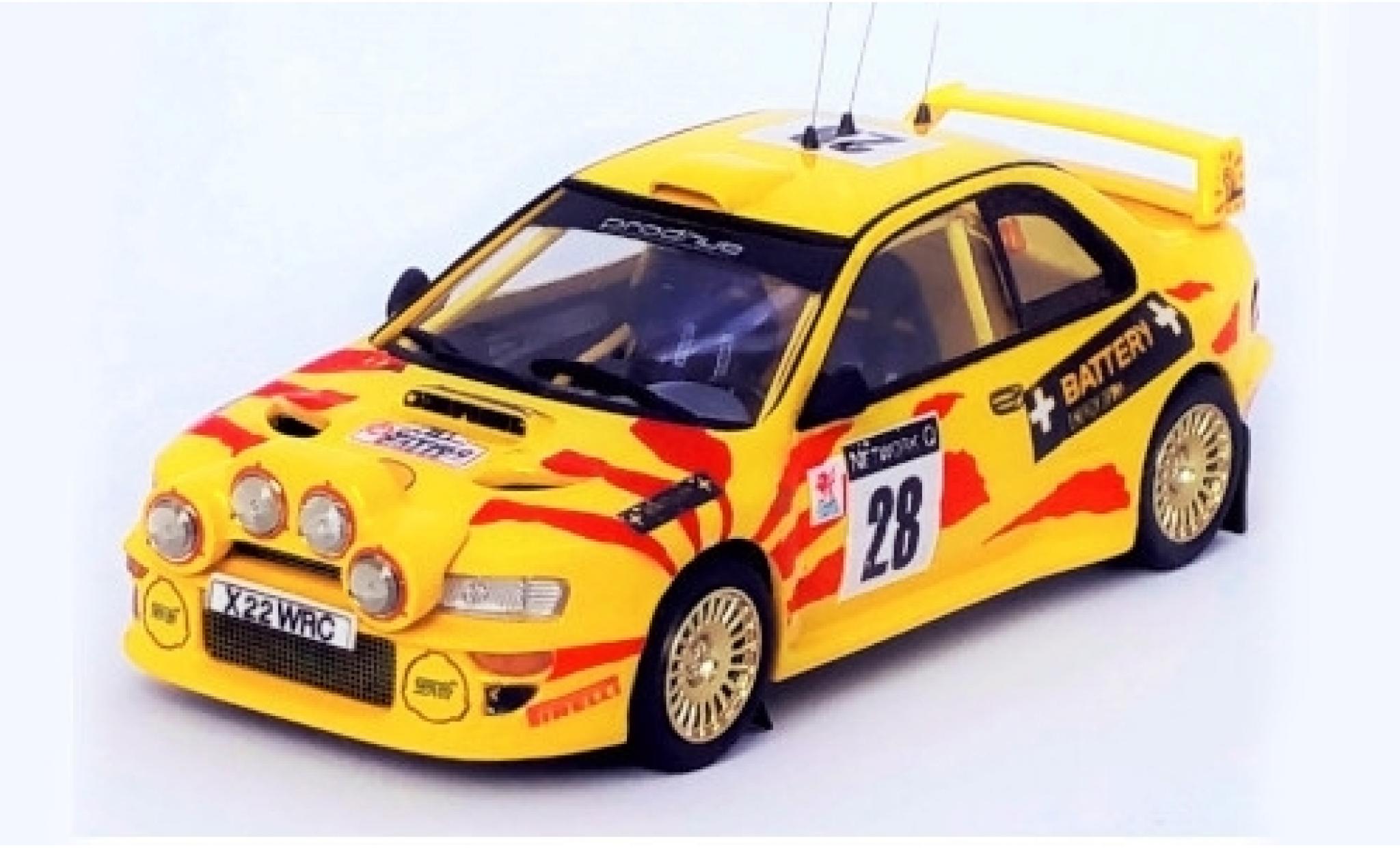 Subaru Impreza 1/43 Trofeu WRC No.28 Prodrive WRC RAC Rallye 2002 M.Hirvonen/J.Lehtinen modellino in miniatura