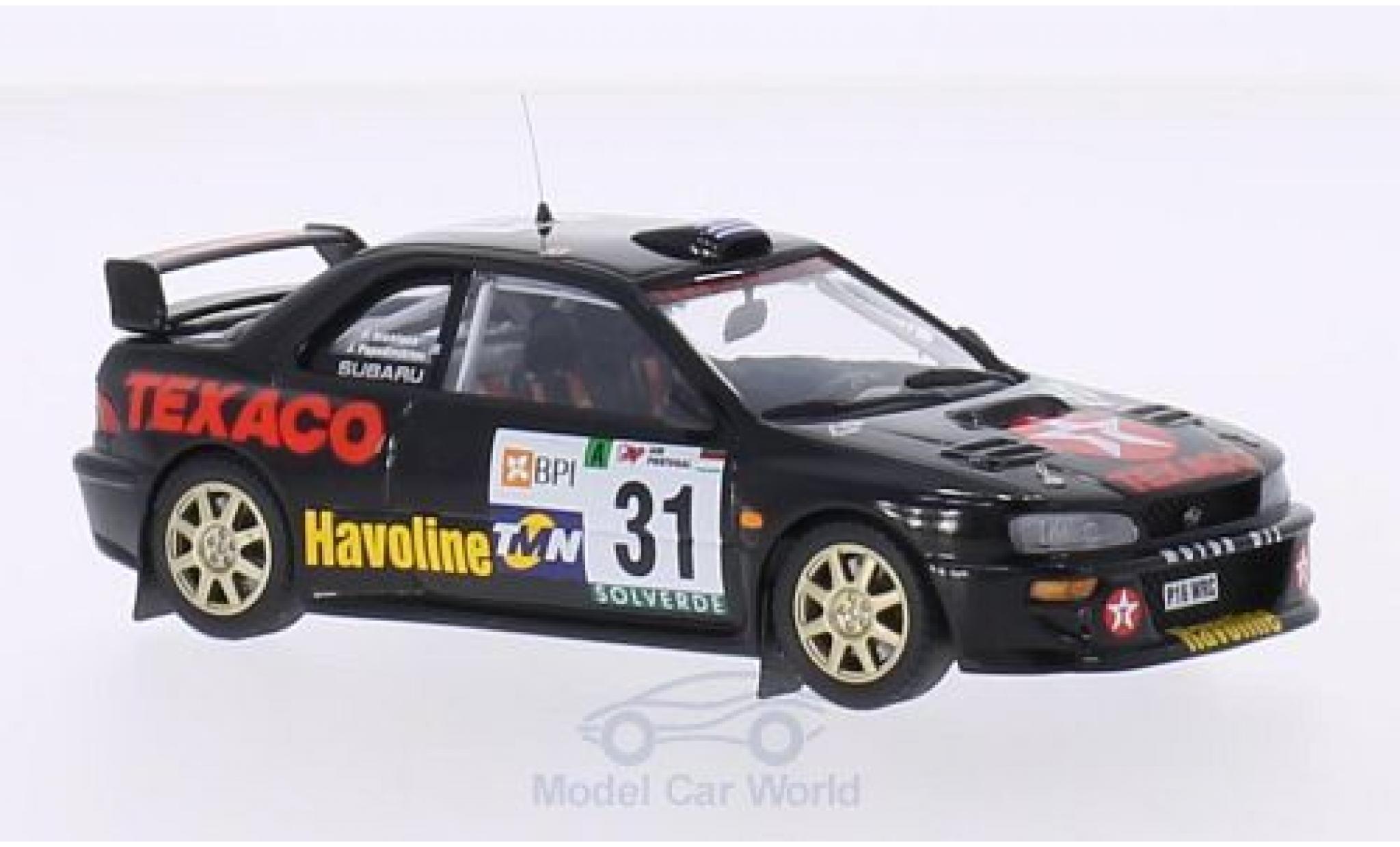 Subaru Impreza WRC 1/43 Trofeu WRC No.31 Texaco Rallye WM Rallye Portugal 2000 I.Papadimitriou/N.Petropoulos modellino in miniatura