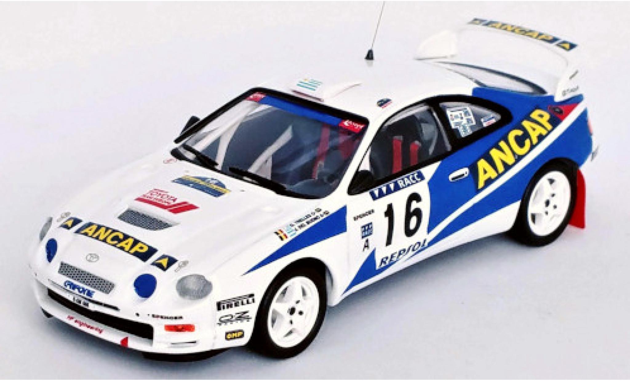 Toyota Celica 1/43 Trofeu GT Four No.16 Ancap Rally WM Rally Catalunya 1995 G.Trelles/J.Del Buono modellino in miniatura