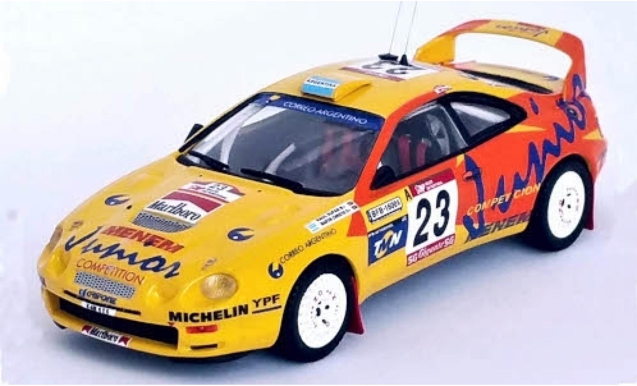 Toyota Celica 1/43 Trofeu GT Four No.23 Tomaz Auto Rallye WM Rally Portugal 1997 R.Sufan/M.Christie modellino in miniatura