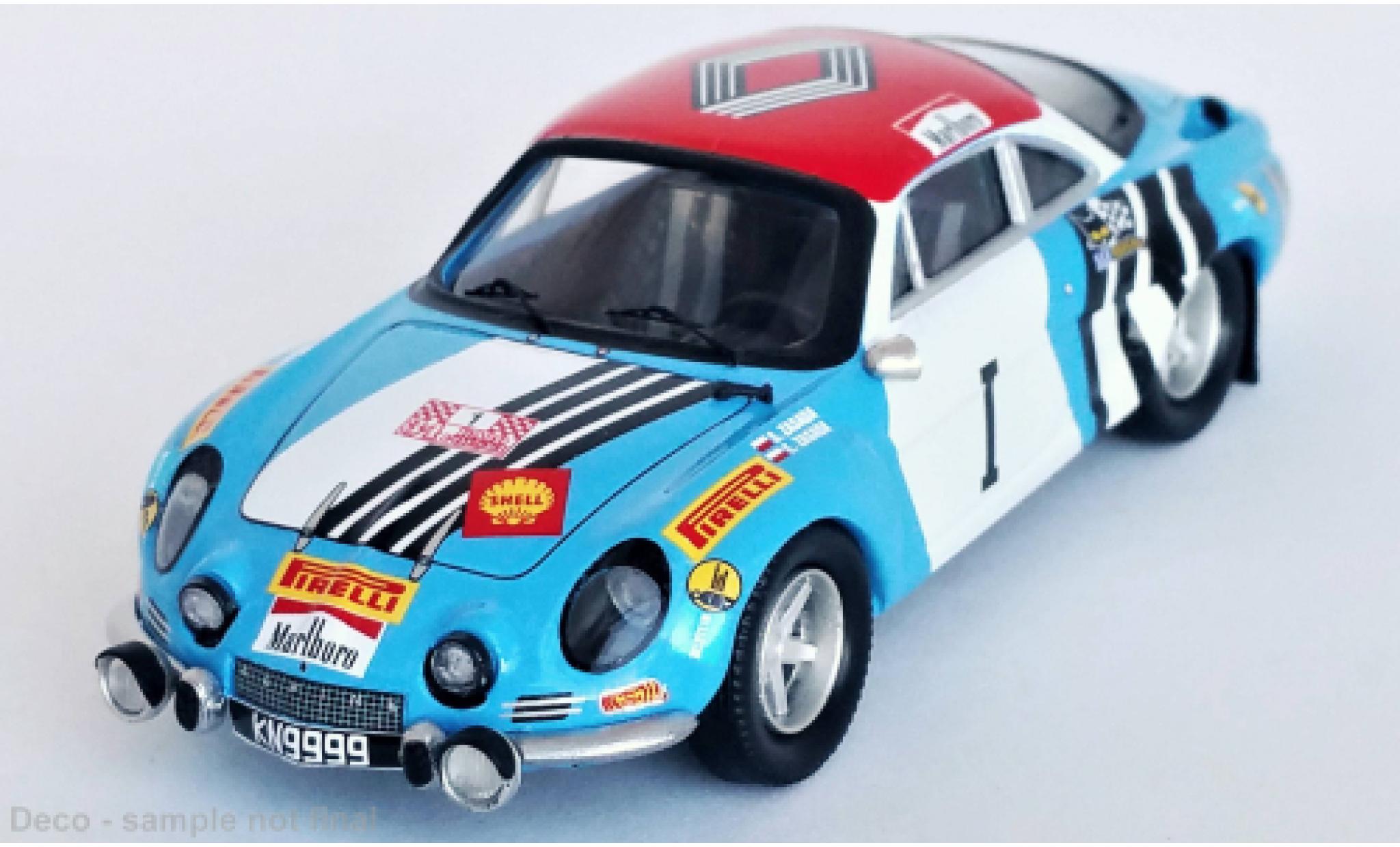 Alpine A110 1/43 Trofeu Renault No.1 Rallye EM Rallye Polen 1974 modellino in miniatura