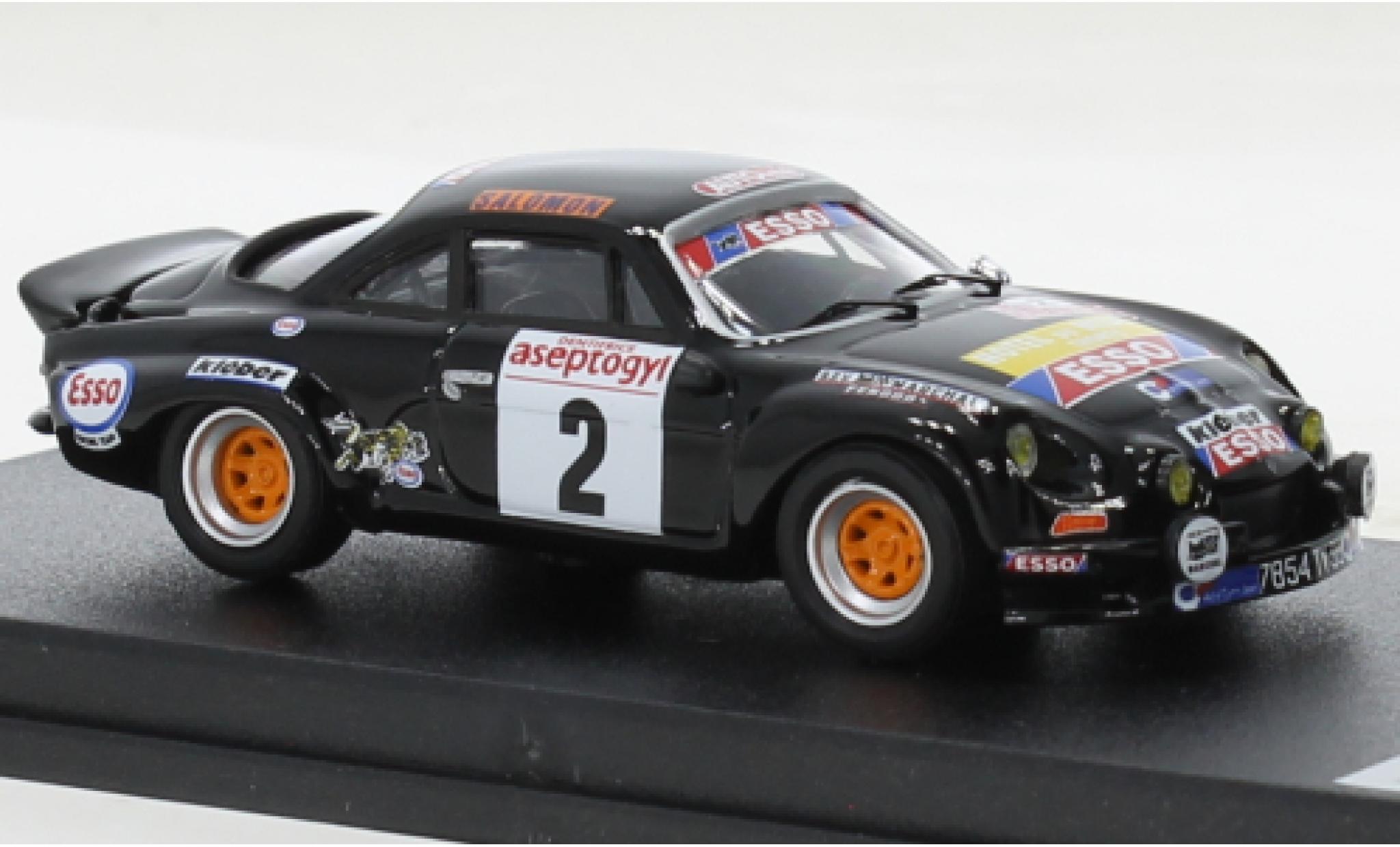 Alpine A110 1/43 Trofeu Renault No.2 Rally du Mont Blanc 1976 modellino in miniatura