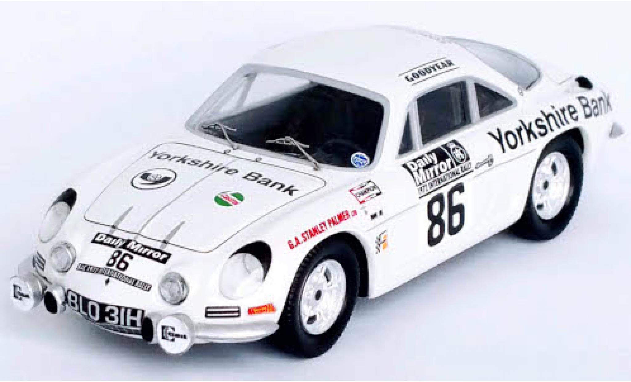 Alpine A110 1/43 Trofeu Renault No.86 RAC Rallye 1972 modellino in miniatura