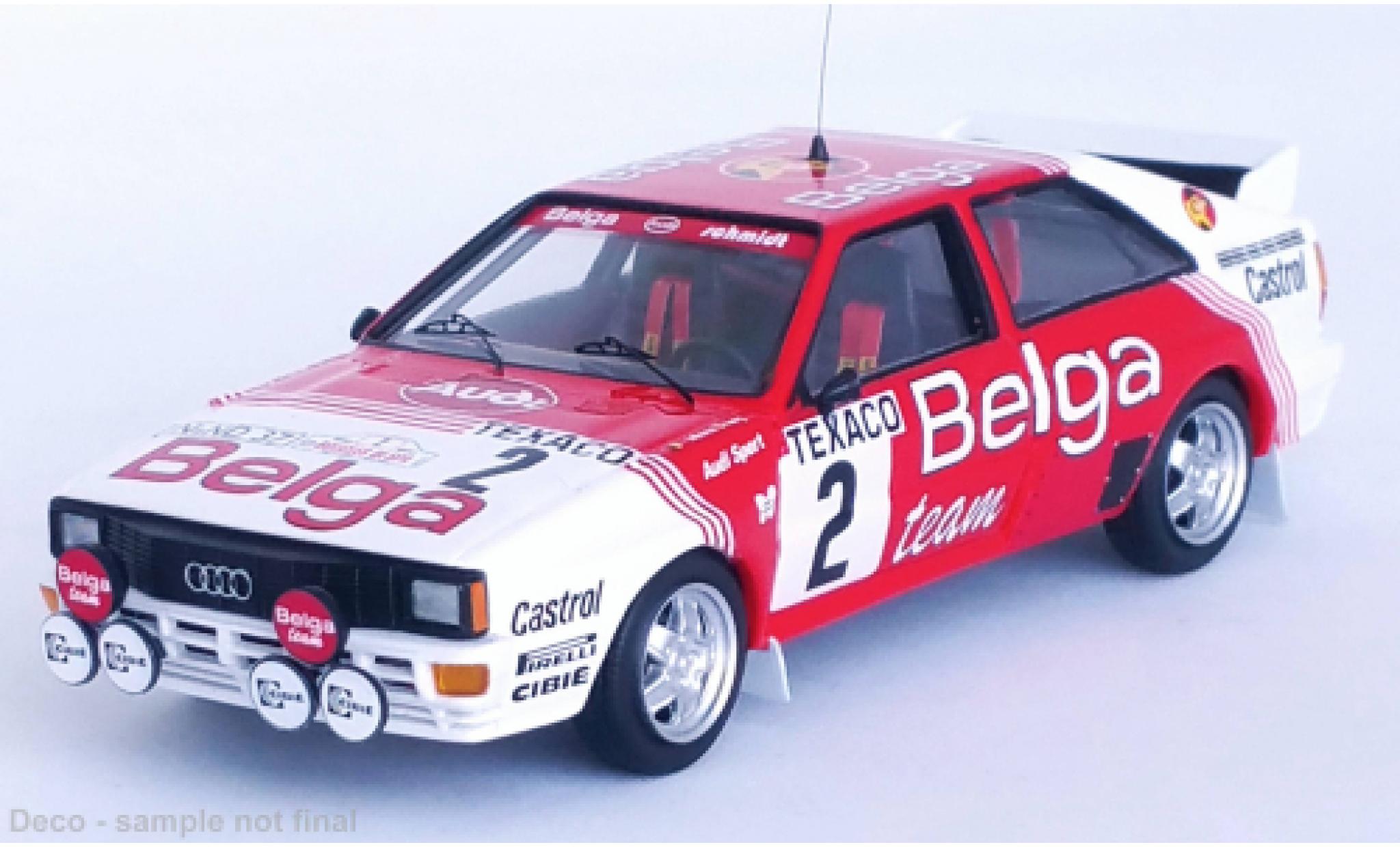 Audi Quattro 1/43 Trofeu No.2 Belga Rallye Boucles de Spa 1983 modellino in miniatura