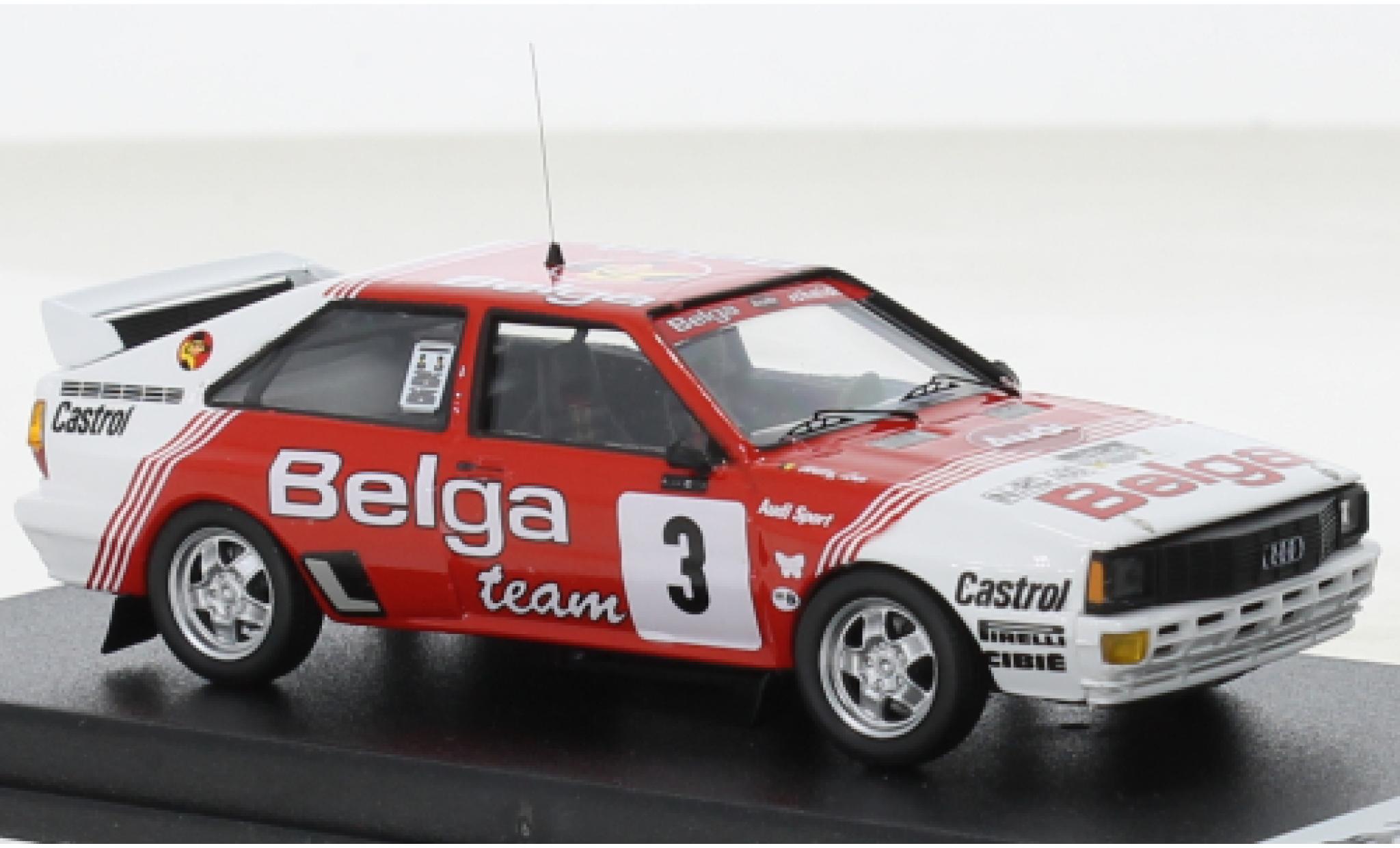 Audi Quattro 1/43 Trofeu No.3 Belga Haspengouw Rallye 1983 modellino in miniatura