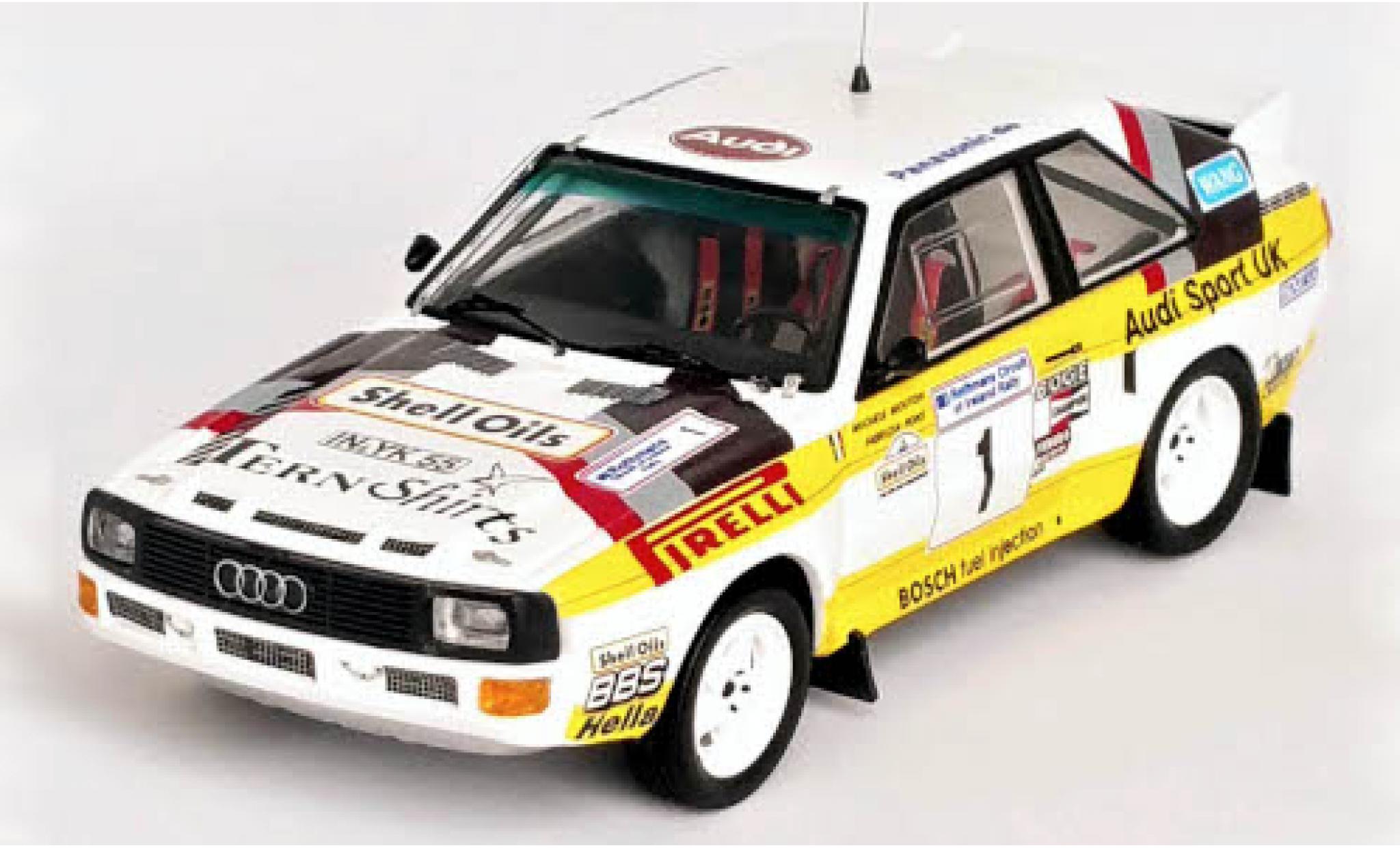 Audi Sport Quattro 1/43 Trofeu Sport quattro No.1 Circuit of Irland 1985 modellino in miniatura