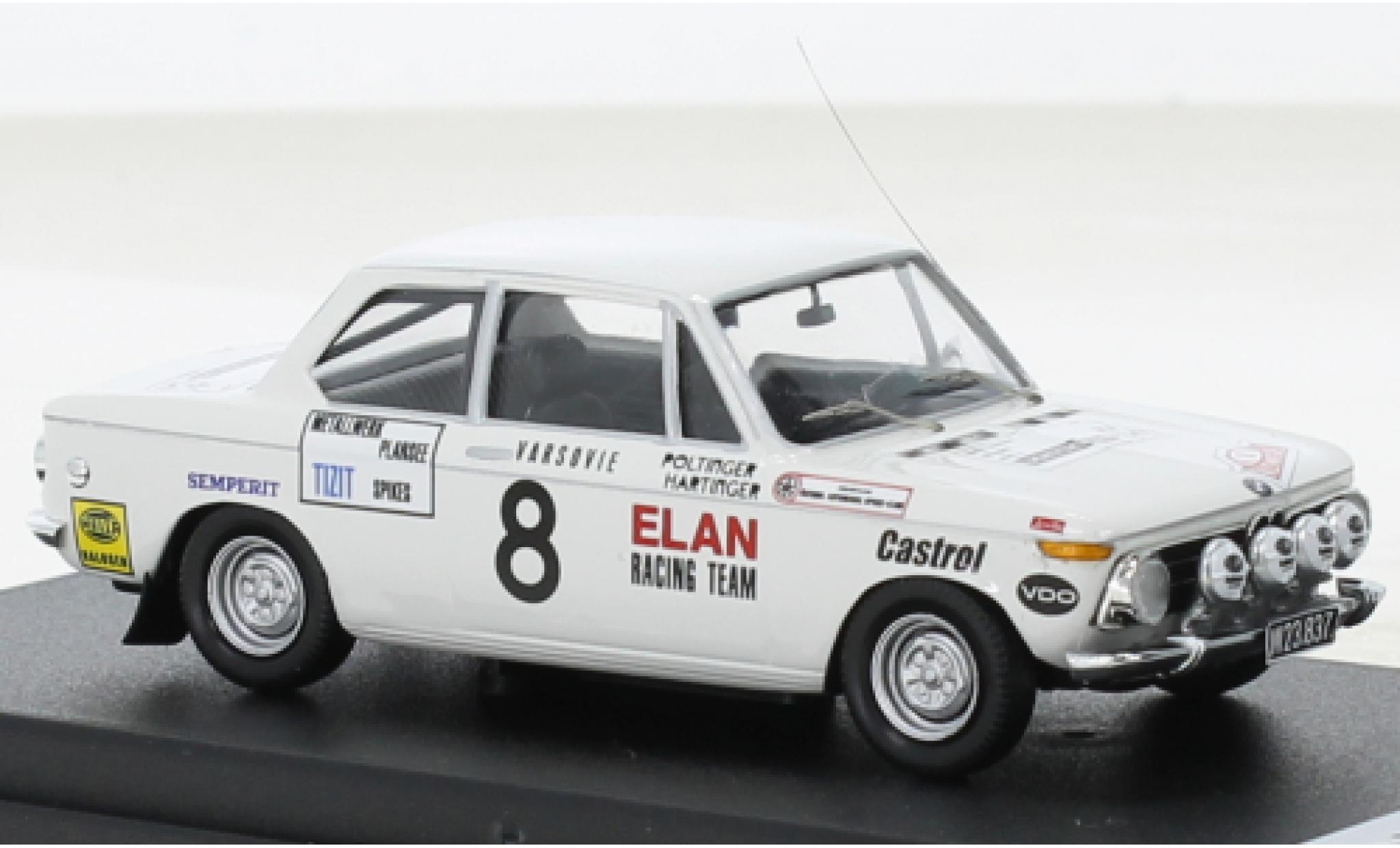 Bmw 2002 1/43 Trofeu Ti No.8 Rallye Monte Carlo 1971 modellino in miniatura