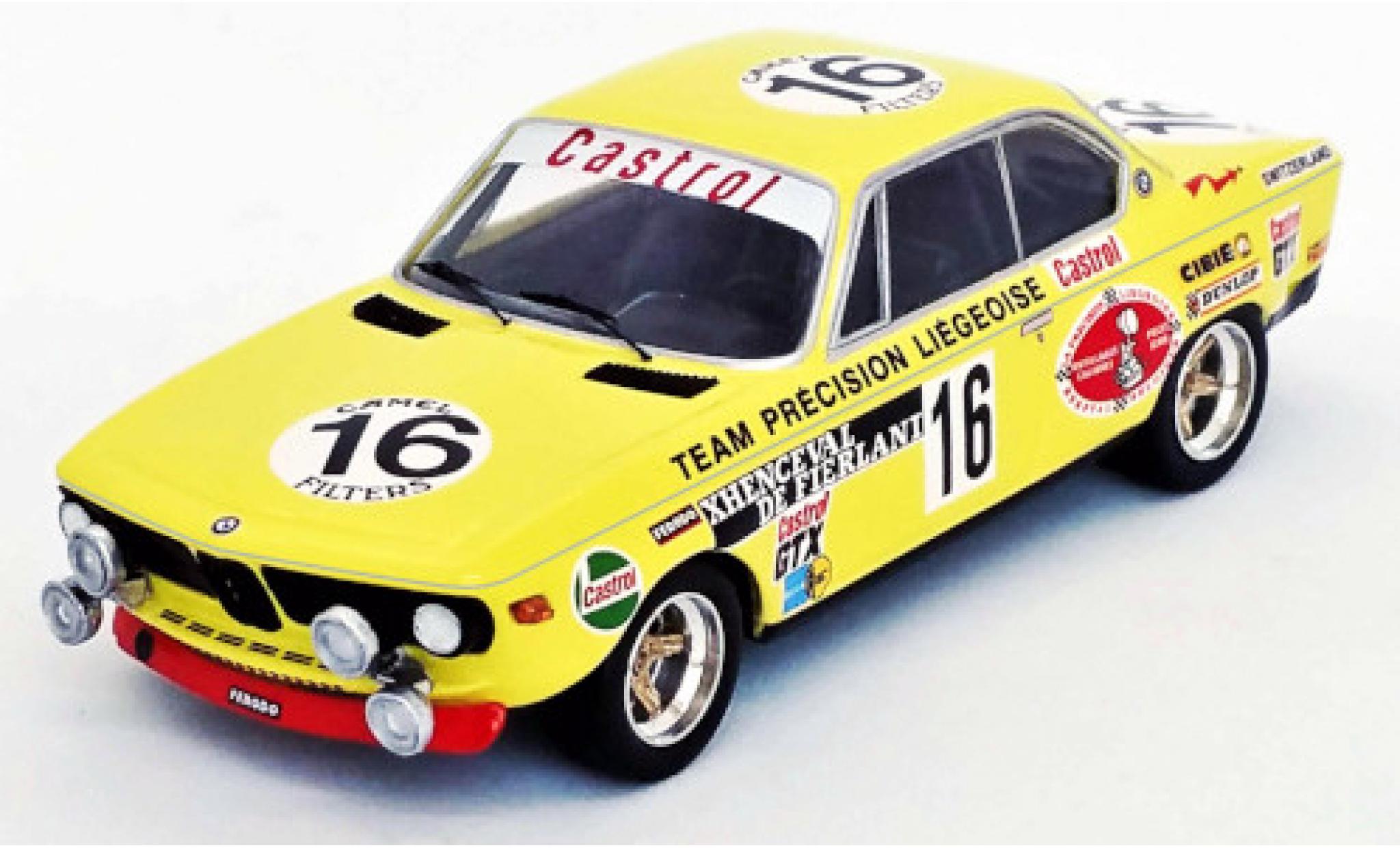 Bmw 2800 1/43 Trofeu CS (E9) No.16 24h Spa 1972 modellino in miniatura