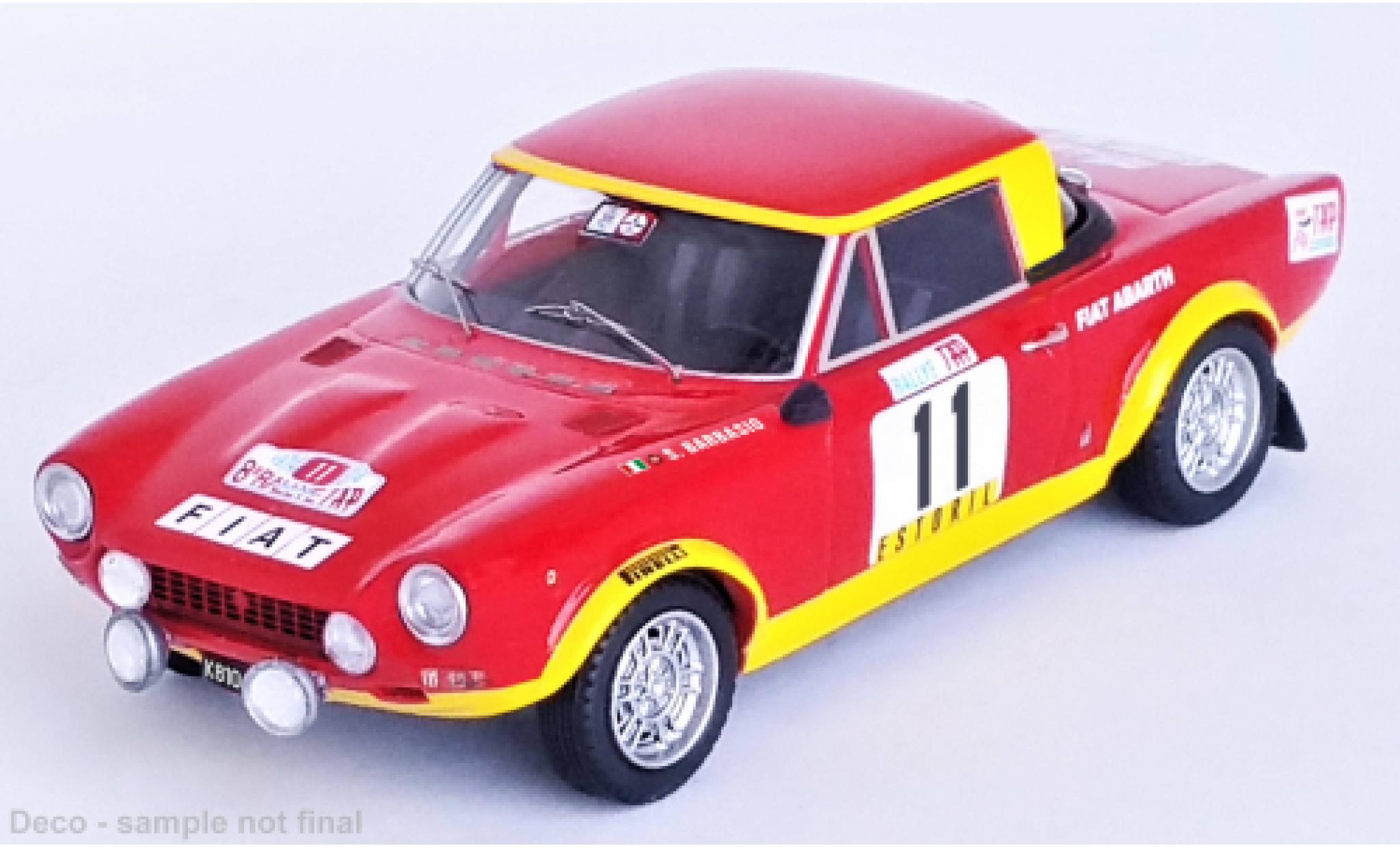 Fiat 124 1/43 Trofeu Abarth Rallye No.11 Rallye WM Rallye Portugal 1974 modellino in miniatura