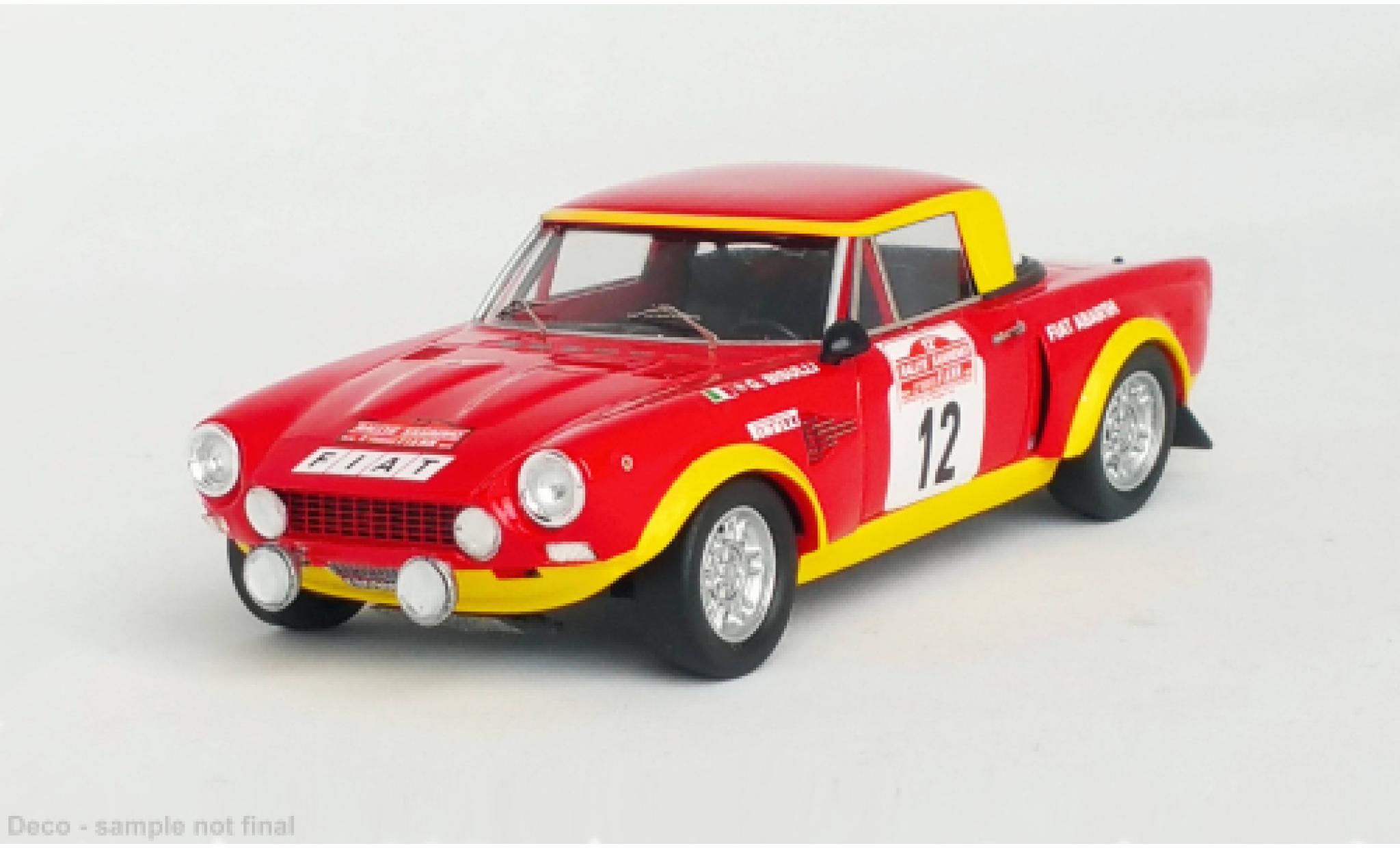 Fiat 124 1/43 Trofeu Abarth Rallye No.12 Rallye WM Rallye San Remo 1974 modellino in miniatura