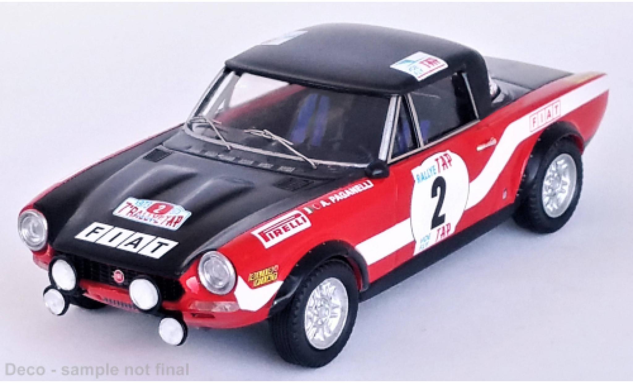 Fiat 124 1/43 Trofeu Abarth Rallye No.2 Rallye WM Rallye Portugal 1973 modellino in miniatura