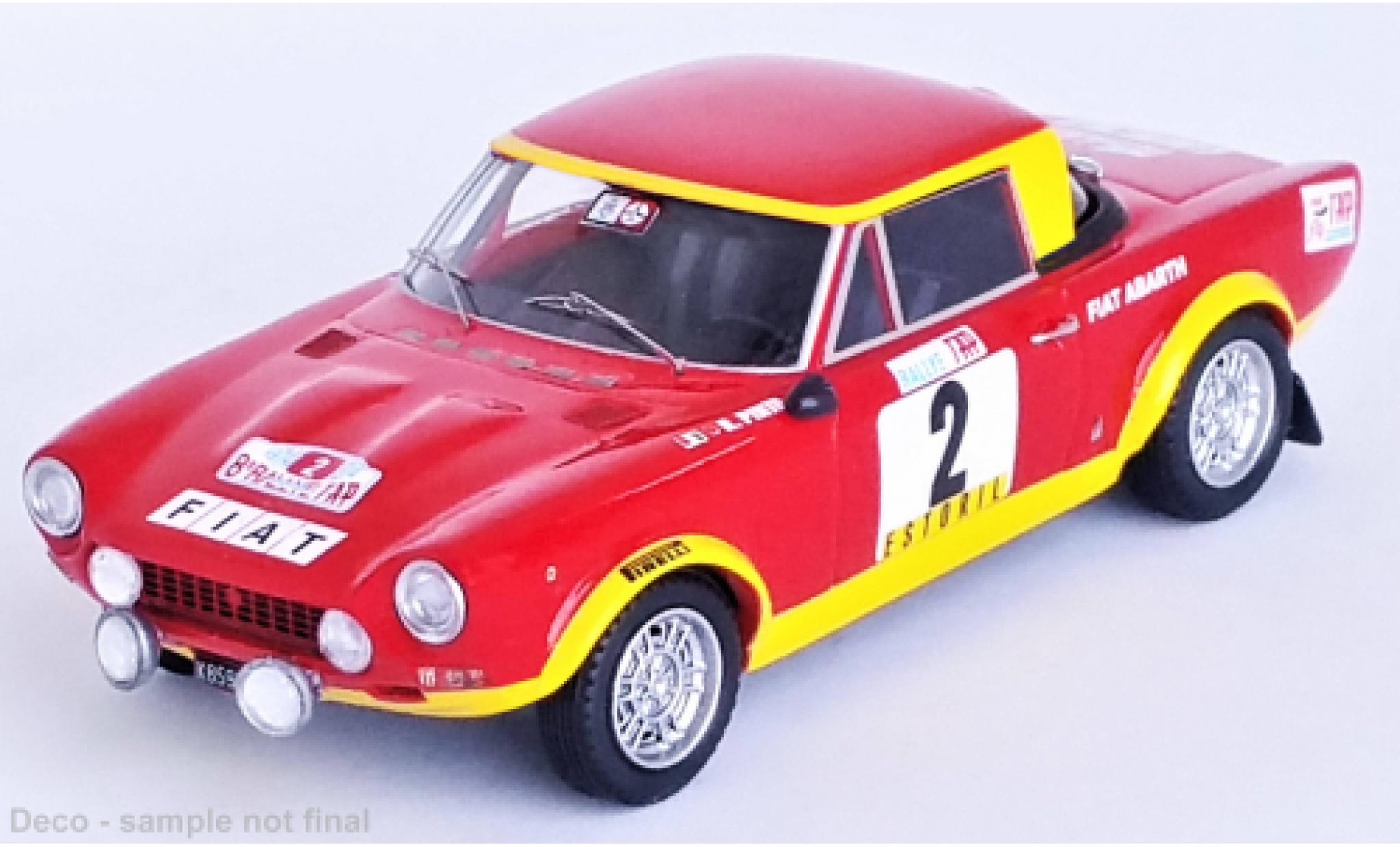 Fiat 124 1/43 Trofeu Abarth Rallye No.2 Rallye WM Rallye Portugal 1974 modellino in miniatura