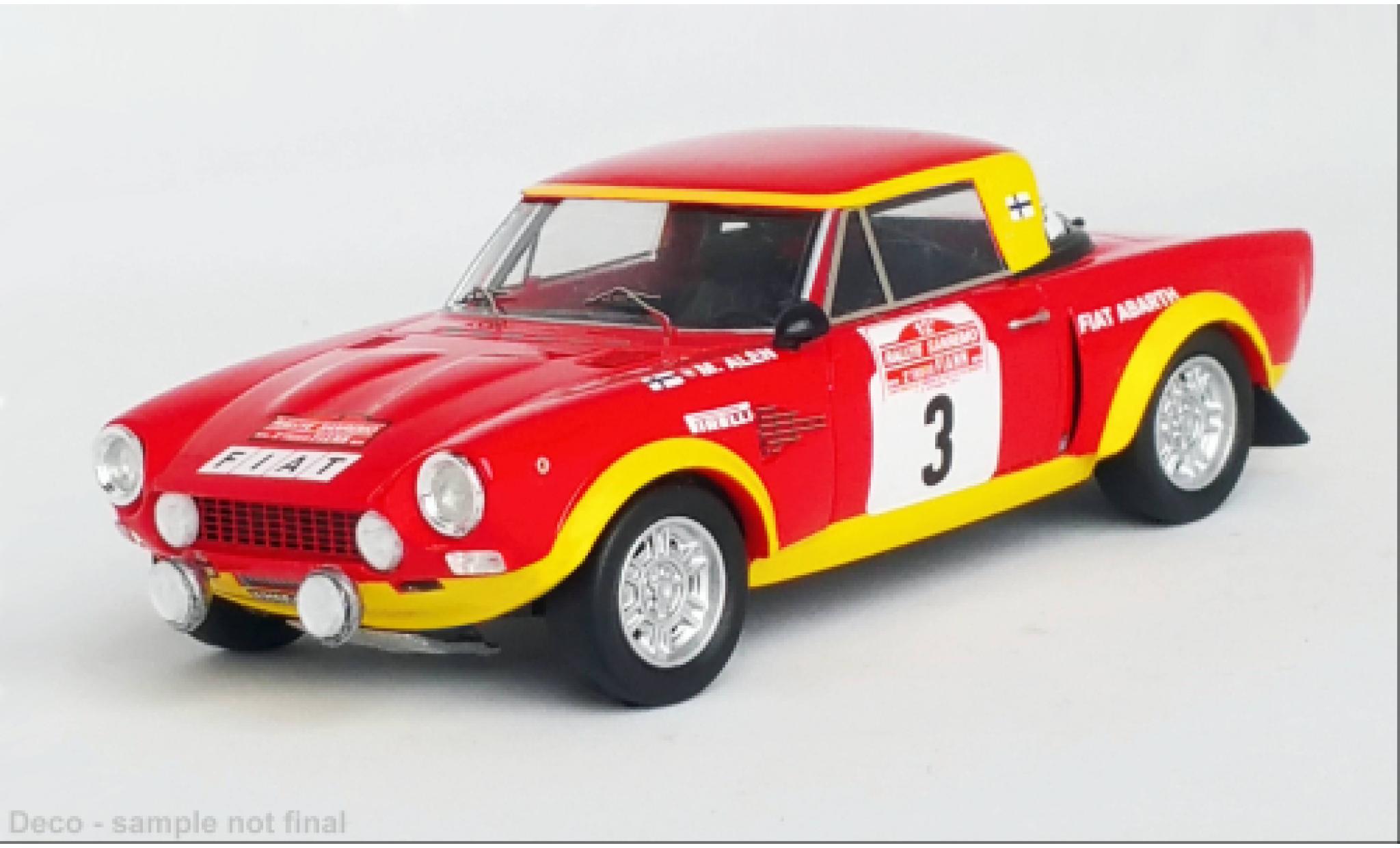 Fiat 124 1/43 Trofeu Abarth Rallye No.3 Rallye WM Rallye San Remo 1974 modellino in miniatura