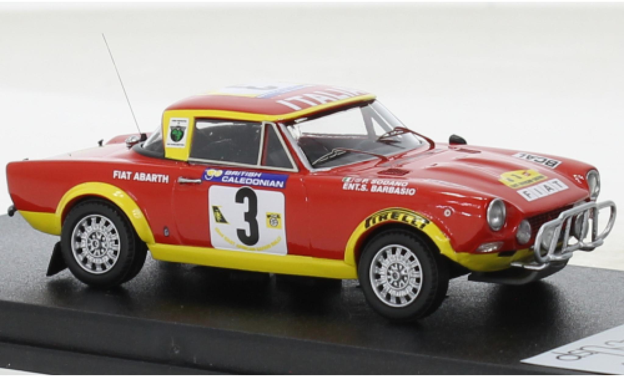 Fiat 124 1/43 Trofeu Abarth Rallye No.3 Rallye WM Safari Rallye 1974 modellino in miniatura