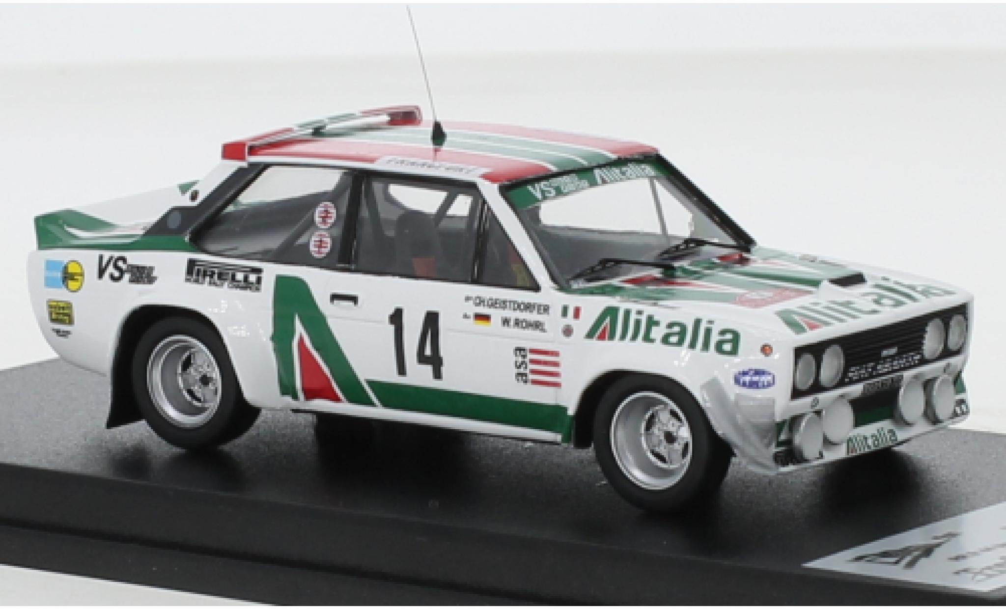 Fiat 131 1/43 Trofeu Abarth No.14 Alitalia Alitalia Rallye WM Rallye Monte Carlo 1979 modellino in miniatura