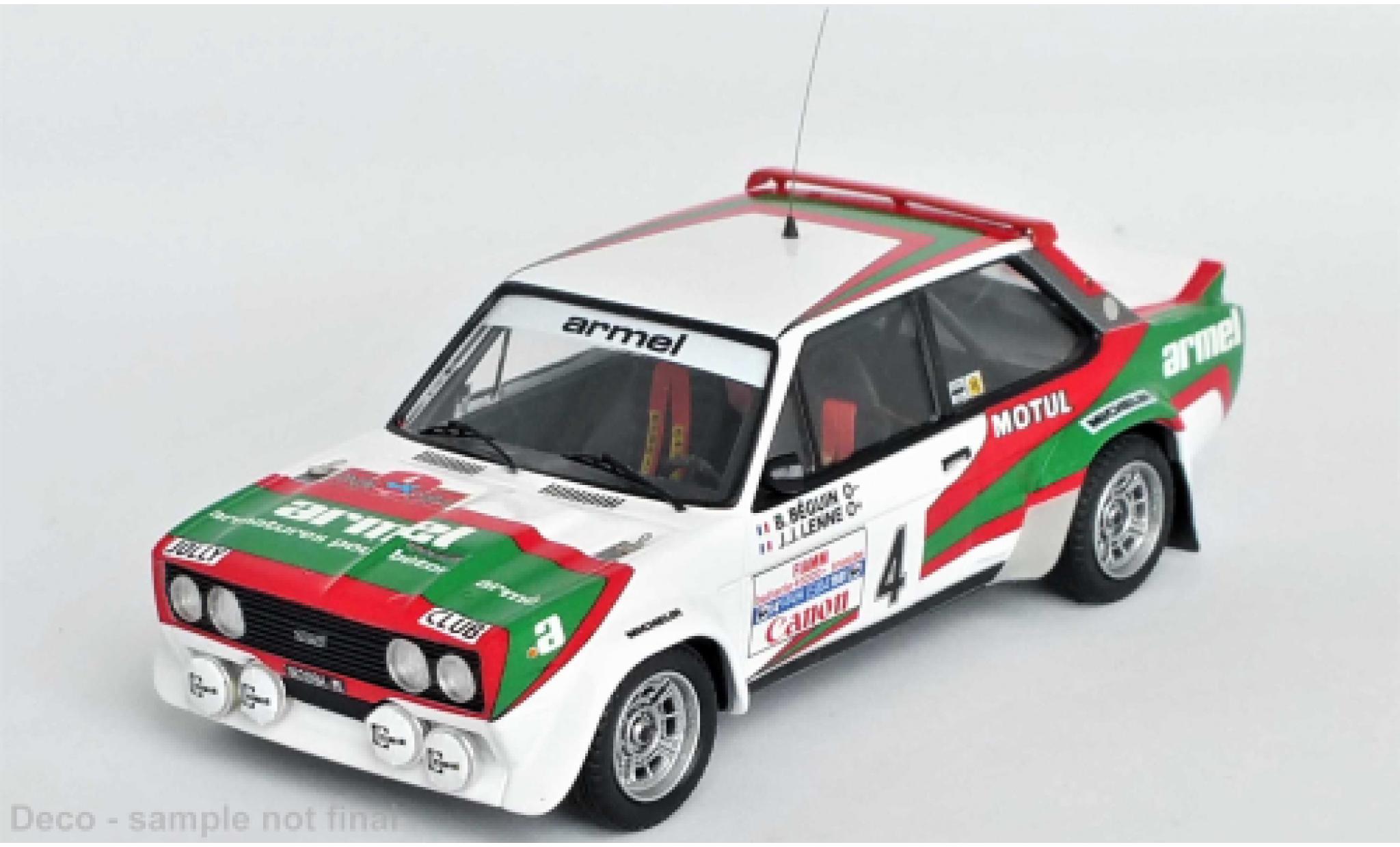 Fiat 131 1/43 Trofeu Abarth No.4 Rallye Elba 1981 modellino in miniatura