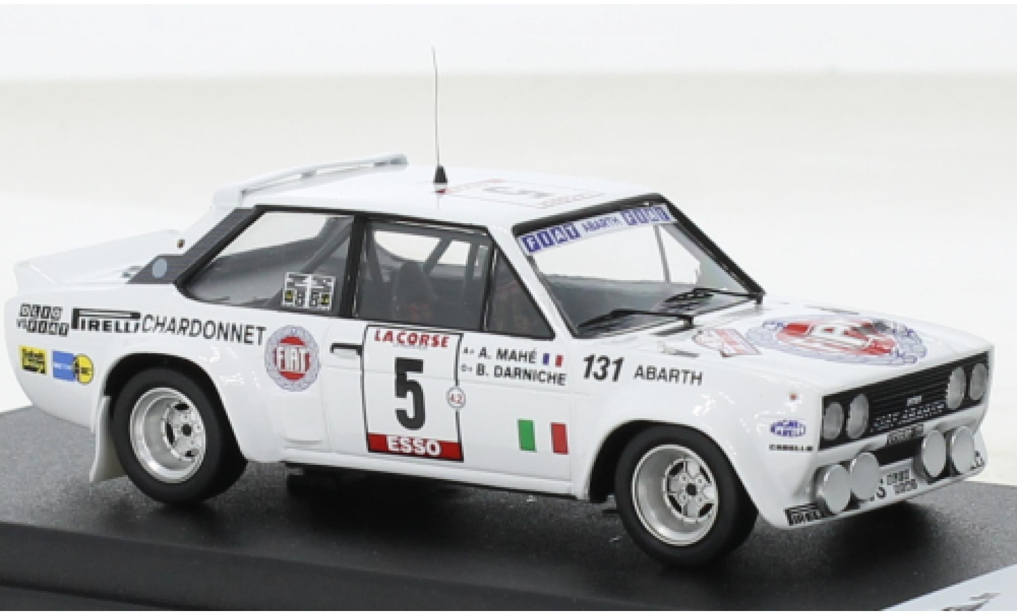 Fiat 131 1/43 Trofeu Abarth No.5 Rallye WM Tour de Corse 1980 modellino in miniatura