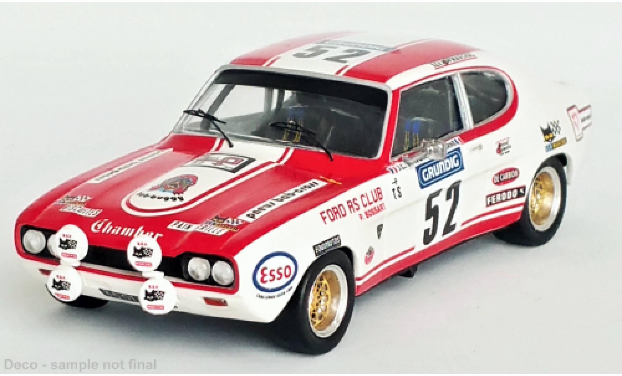 Ford Capri 1/43 Trofeu MK I 2600 RS No.52 Tour de France Auto 1973 modellino in miniatura