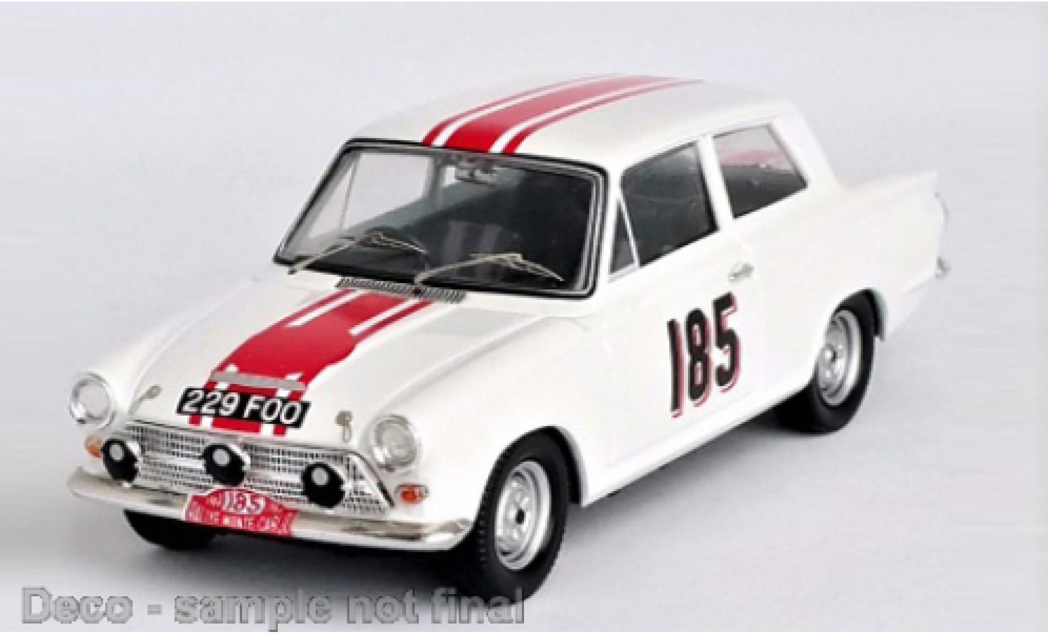 Ford Cortina 1/43 Trofeu GT No.185 Rallye Monte Carlo 1964 modellino in miniatura