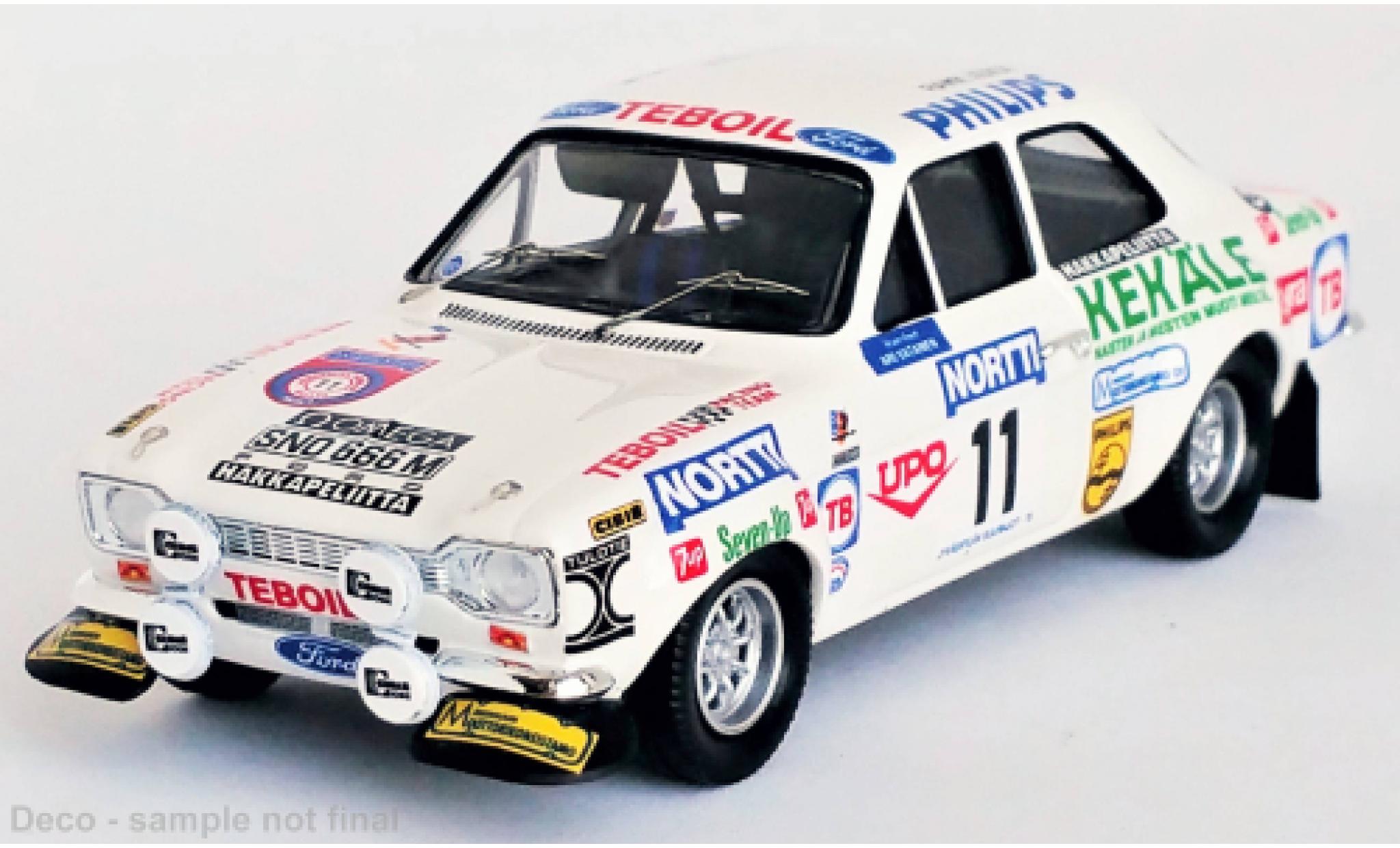 Ford Escort 1/43 Trofeu MK I No.11 Rallye WM 1000 Lakes Rallye 1975 modellino in miniatura