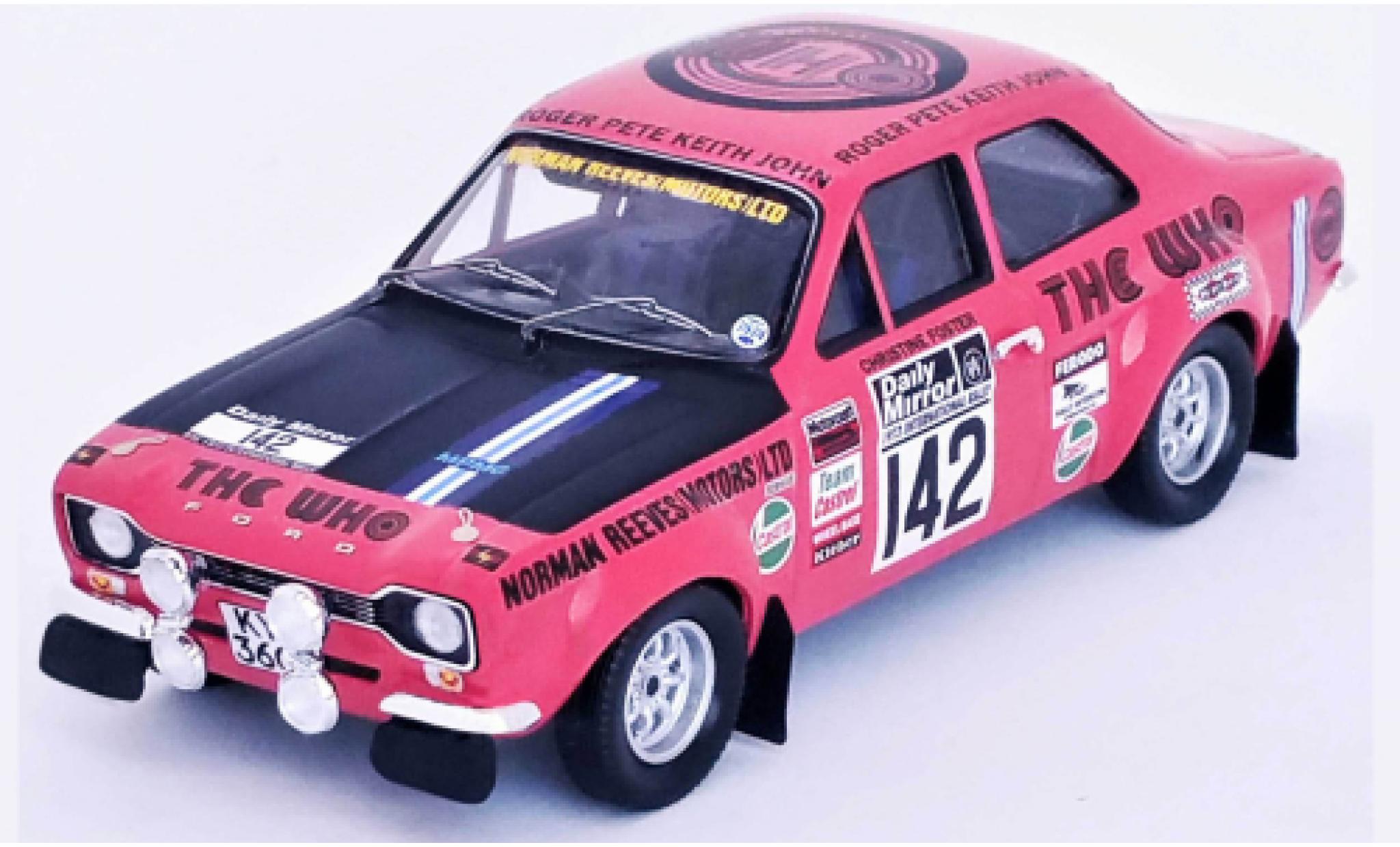 Ford Escort 1/43 Trofeu MK I RHD No.142 Rallye WM RAC Rallye 1973 modellino in miniatura
