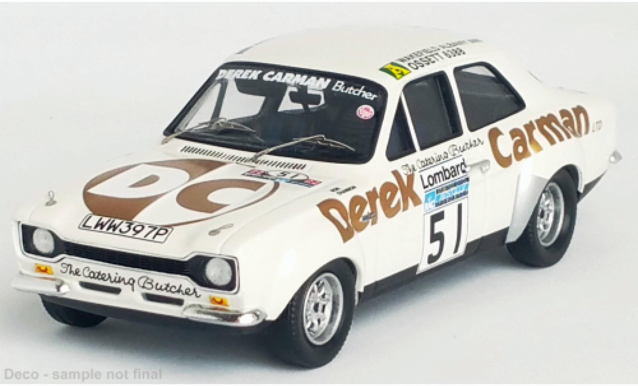 Ford Escort 1/43 Trofeu MK I RHD No.51 Rallye WM RAC Rallye 1975 modellino in miniatura