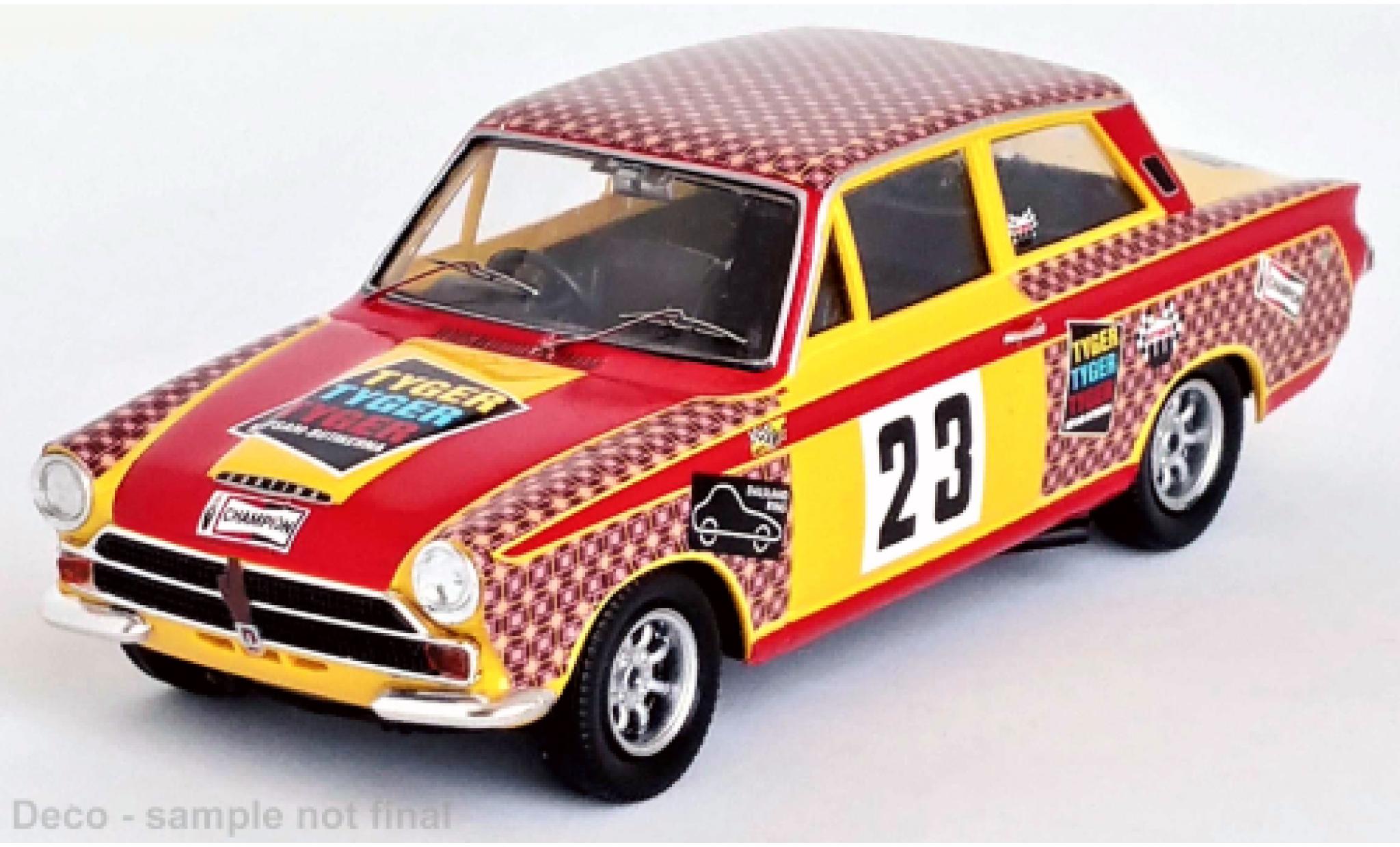 Lotus Cortina 1/43 Trofeu Ford No.23 Castrol Swedish Touring Car Championship 1968 modellino in miniatura