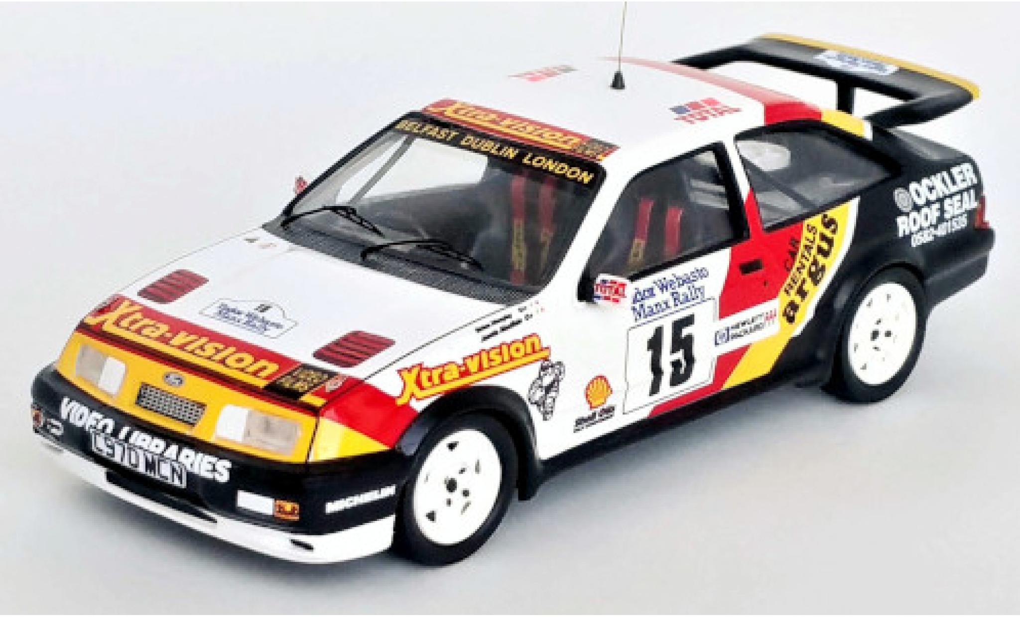 Ford Sierra 1/43 Trofeu RS Cosworth RHD No.15 Rallye Manx 1989 modellino in miniatura