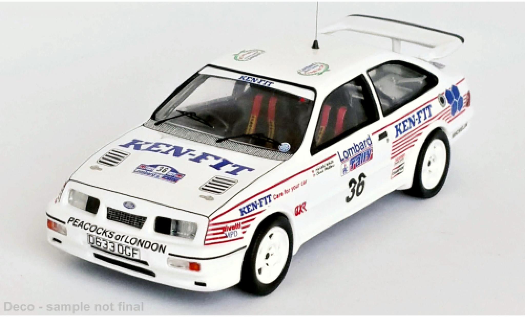 Ford Sierra 1/43 Trofeu RS Cosworth RHD No.36 Rallye WM RAC Rallye 1987 modellino in miniatura