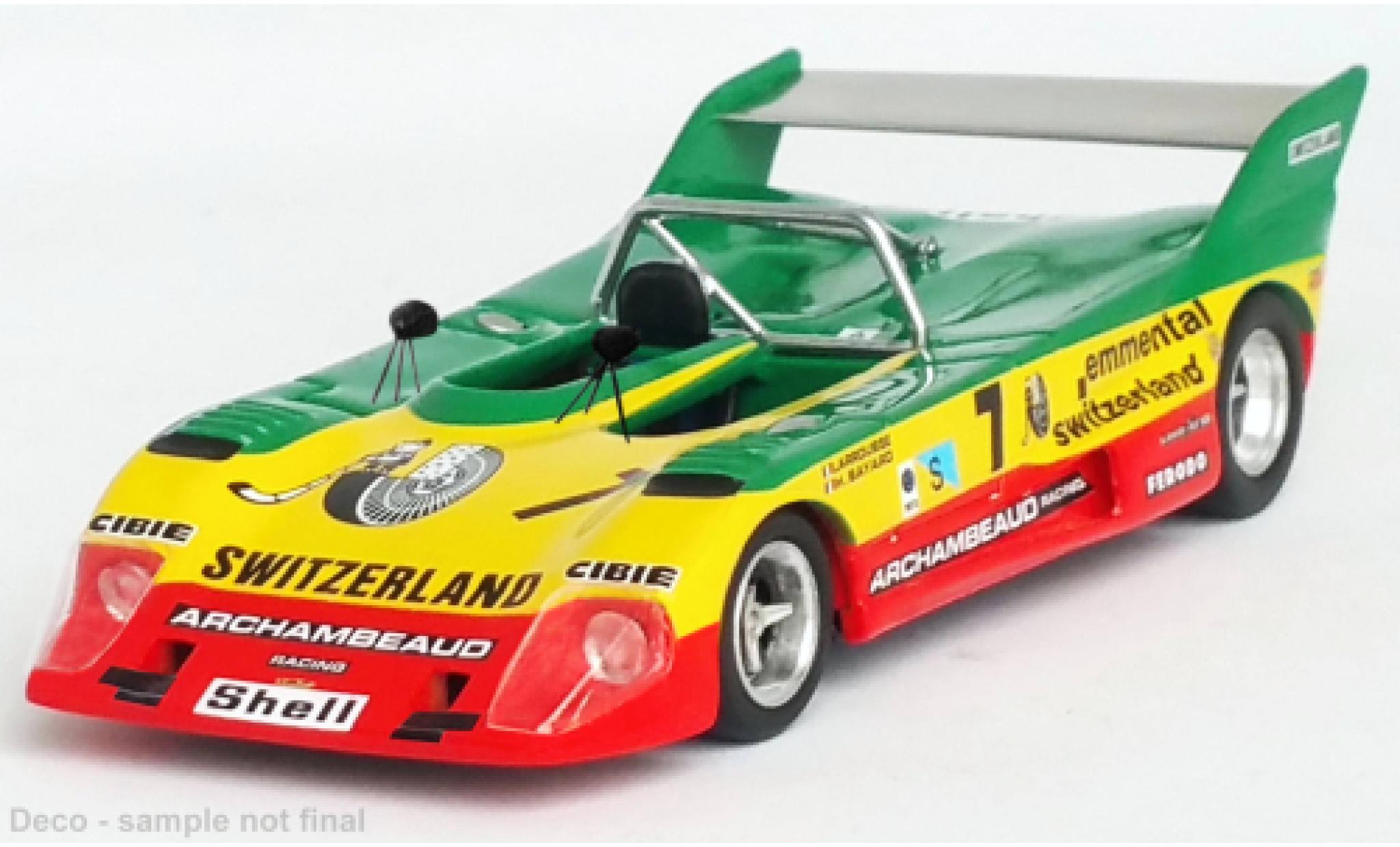 Lola T292 1/43 Trofeu RHD No.7 4h Le Mans Test 1973 modellino in miniatura