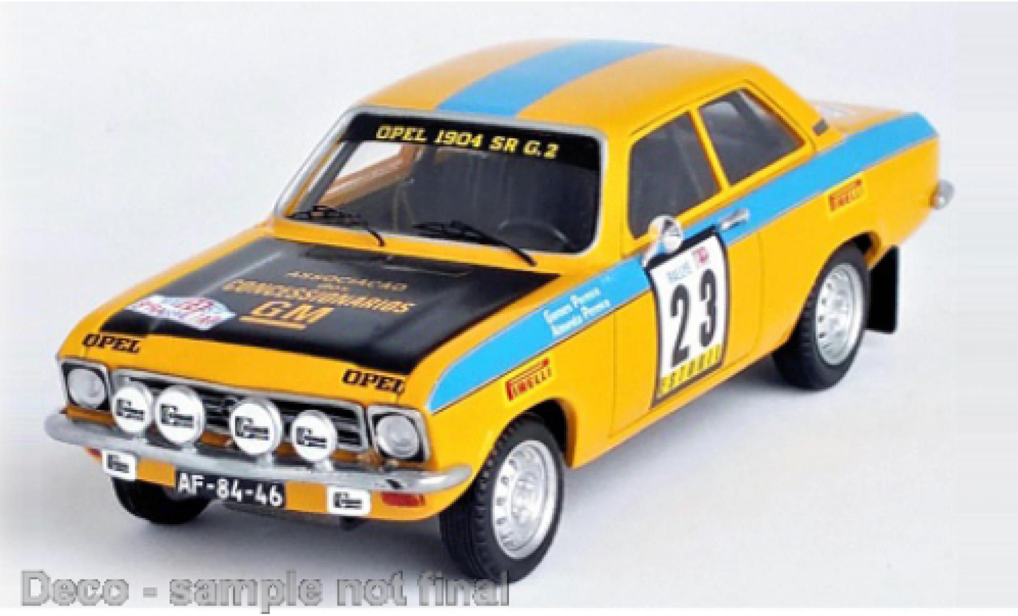 Opel Ascona 1/43 Trofeu A No.23 Rallye WM Rallye Portugal 1974 modellino in miniatura