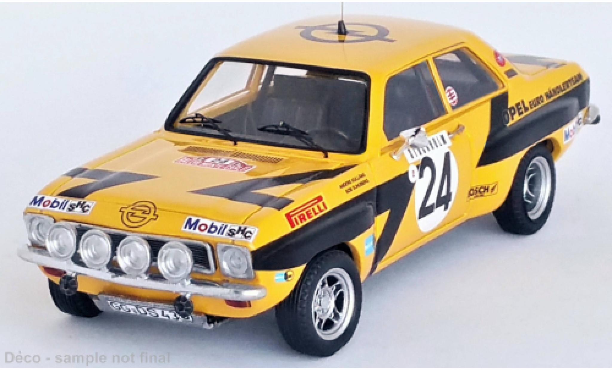 Opel Ascona 1/43 Trofeu A No.24 Euro Händler Team Rallye WM Rallye Monte Carlo 1975 modellino in miniatura