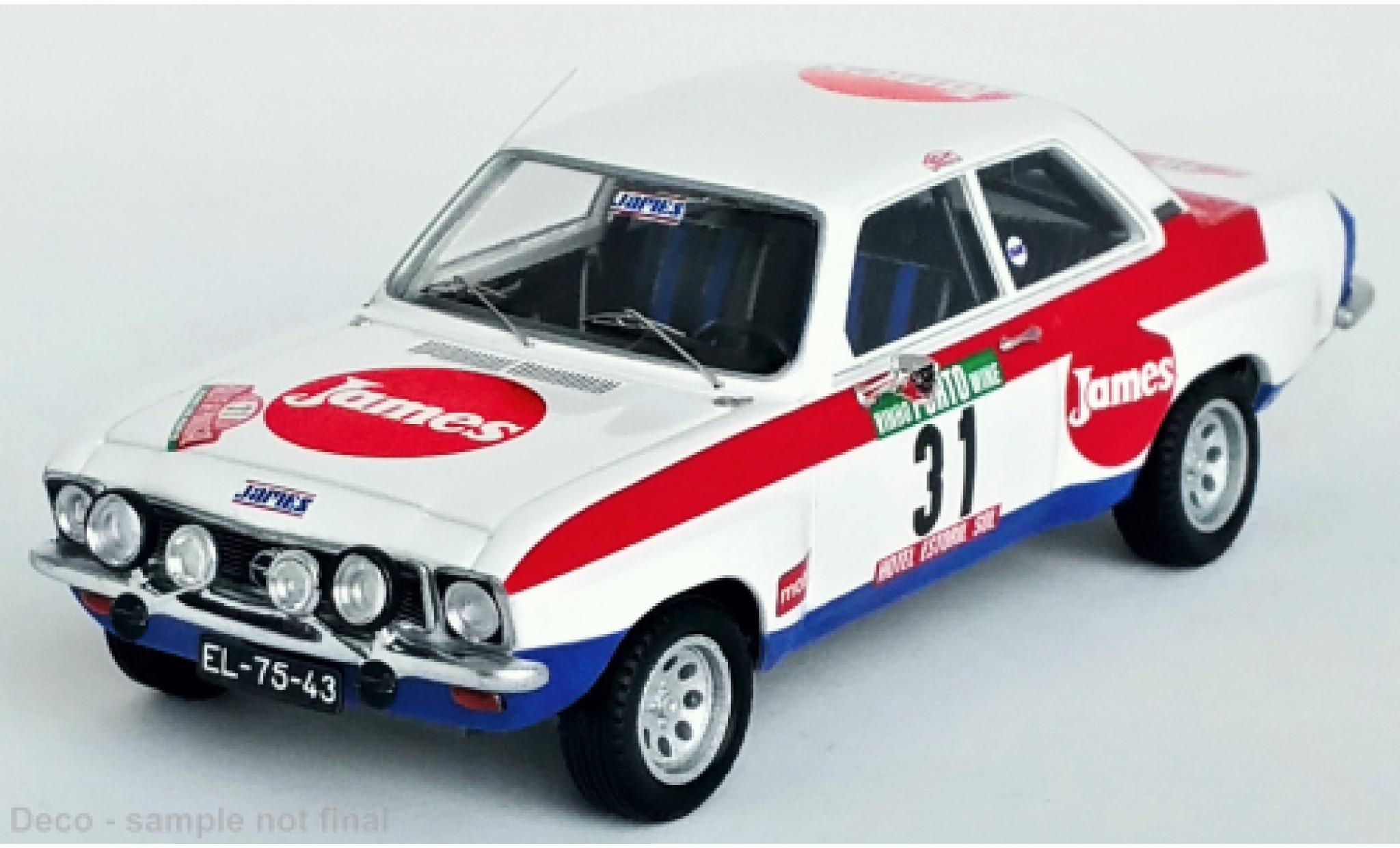 Opel Ascona 1/43 Trofeu A No.31 Rallye WM Rallye Portugal 1978 modellino in miniatura