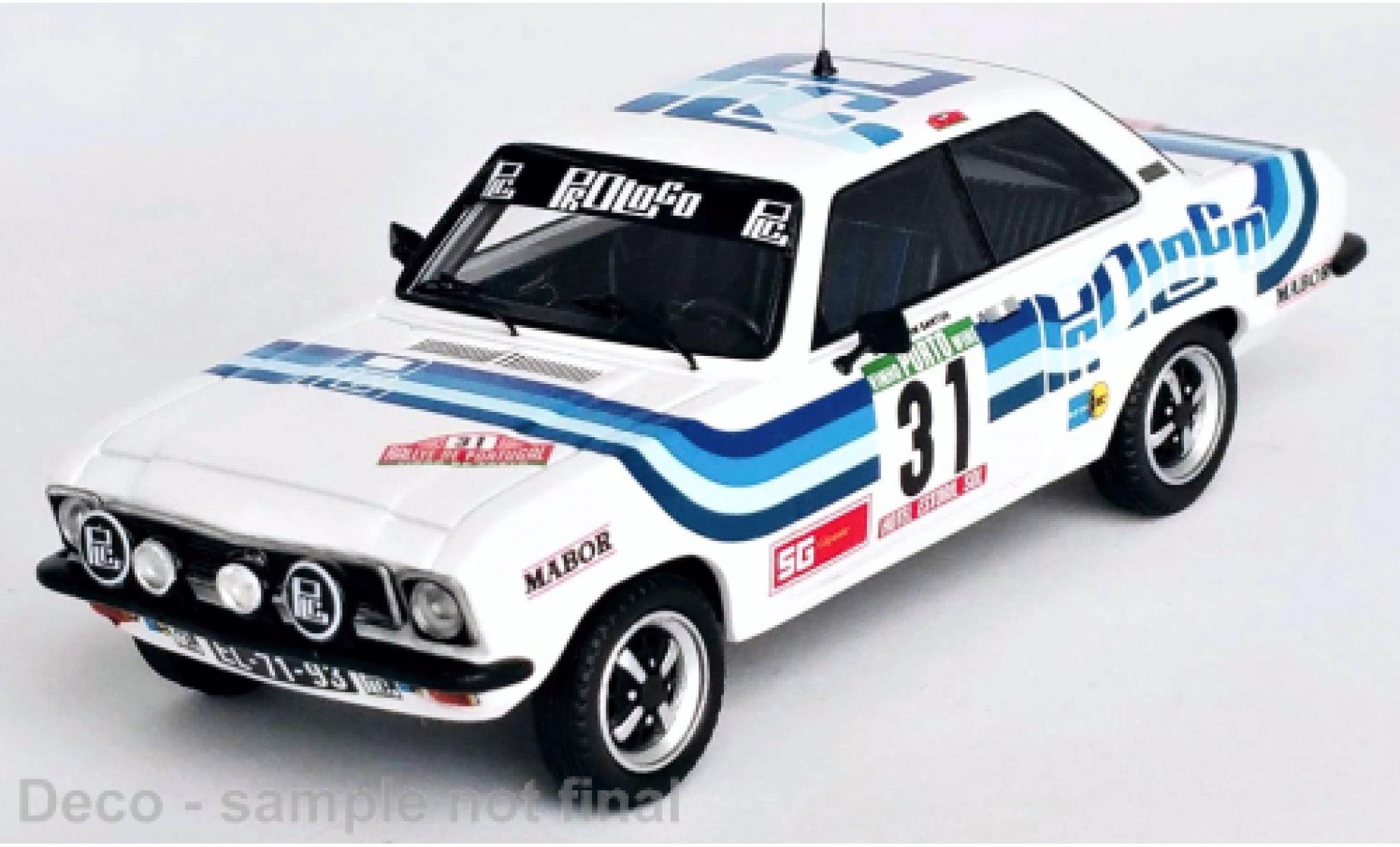 Opel Ascona 1/43 Trofeu A No.31 Rallye WM Rallye Portugal 1980 modellino in miniatura