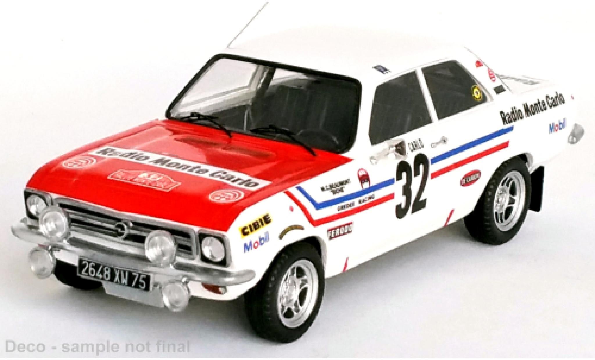 Opel Ascona 1/43 Trofeu A No.32 Rallye Monte Carlo 1972 modellino in miniatura