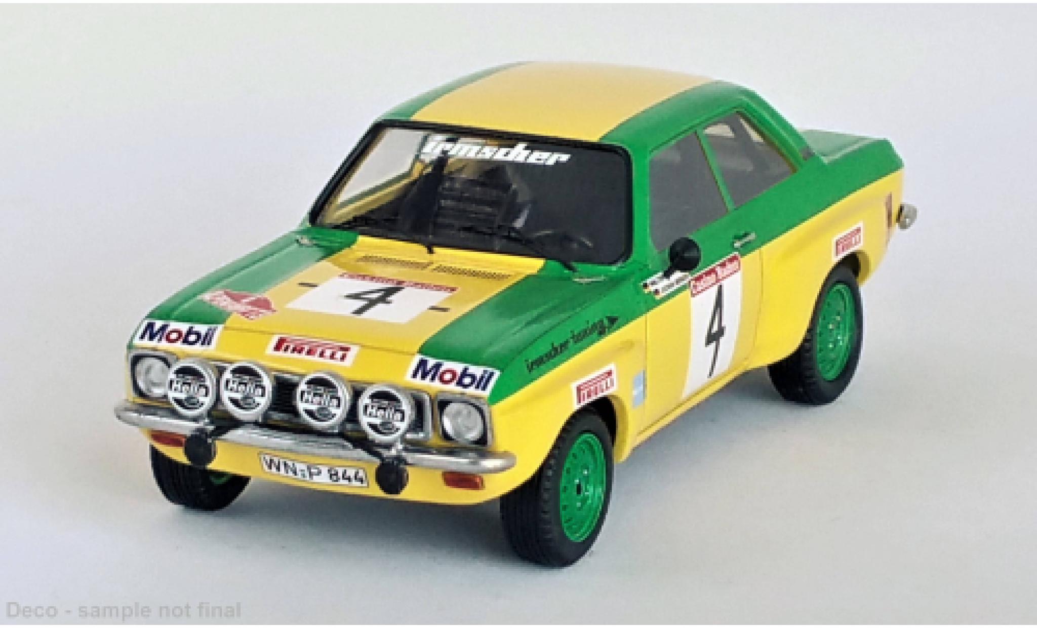 Opel Ascona 1/43 Trofeu A No.4 Rallye EM Alpenfahrt 1973 modellino in miniatura