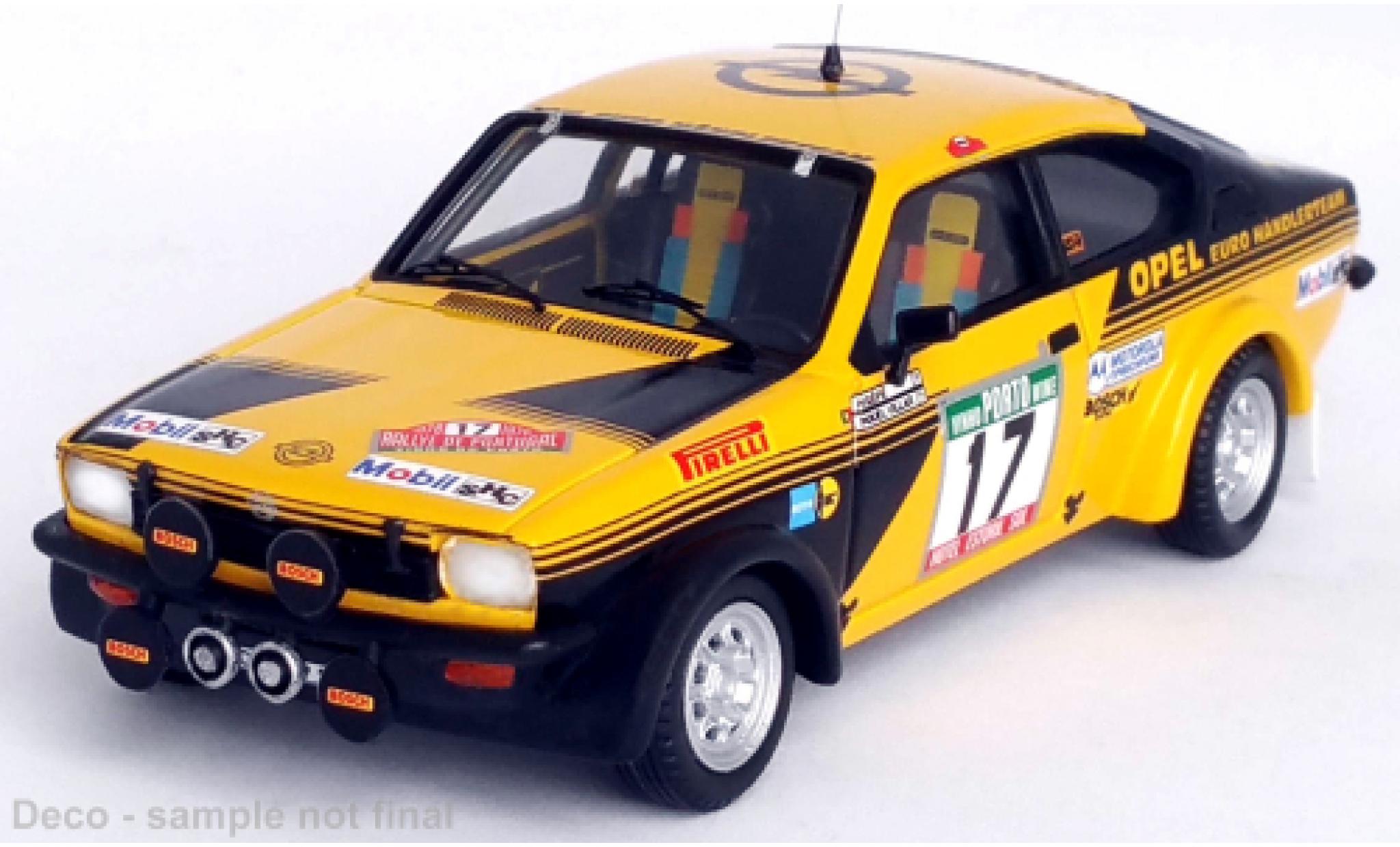Opel Kadett 1/43 Trofeu C GT/E No.17 Rallye WM Rallye Portugal 1978 modellino in miniatura