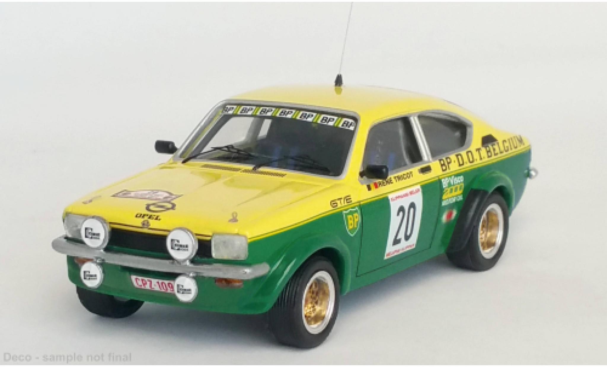 Opel Kadett 1/43 Trofeu C GT/E No.20 Rallye Ypres 1977 modellino in miniatura