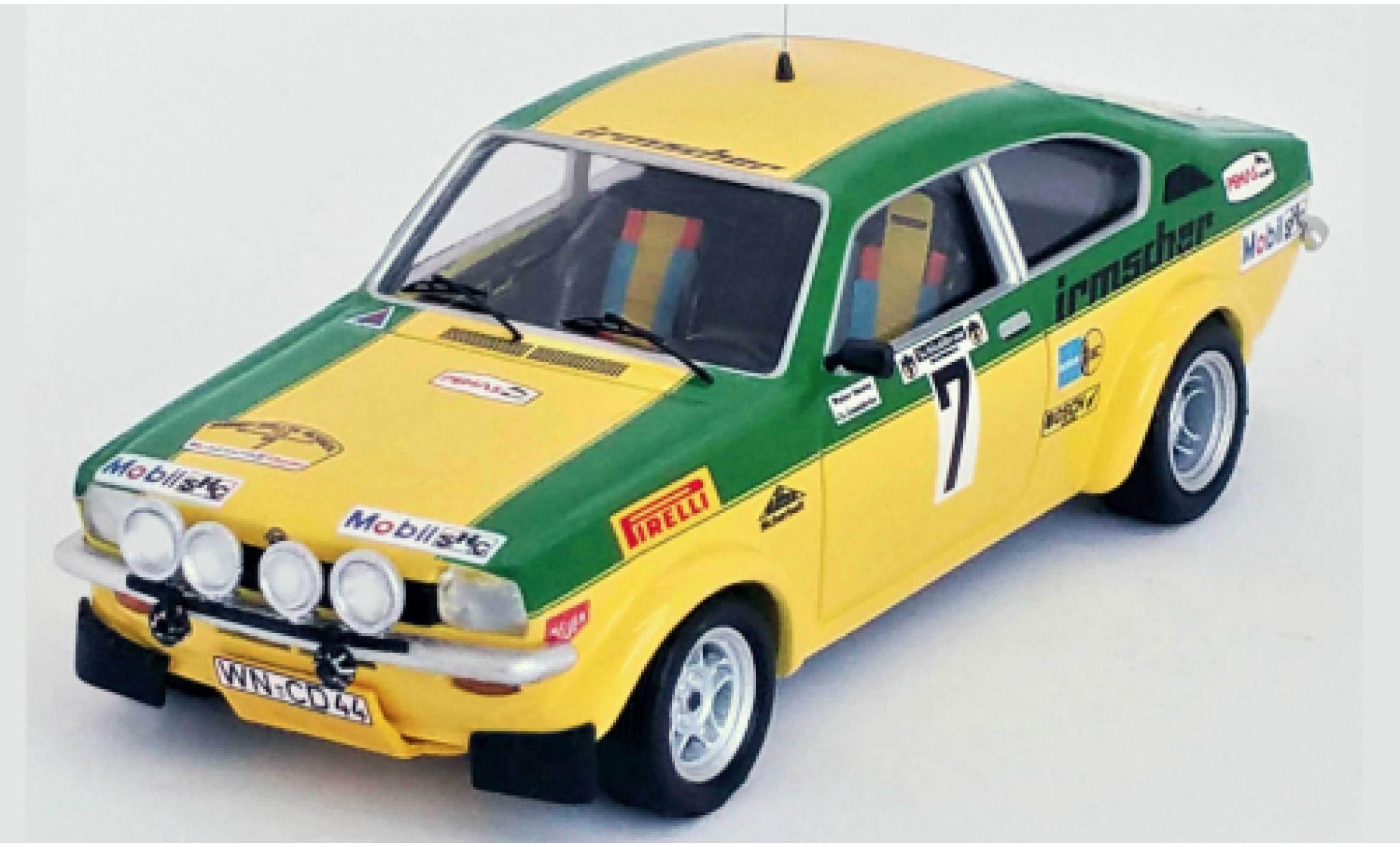 Opel Kadett 1/43 Trofeu C GT/E No.7 Rallye DM Rallye Hessen 1976 modellino in miniatura